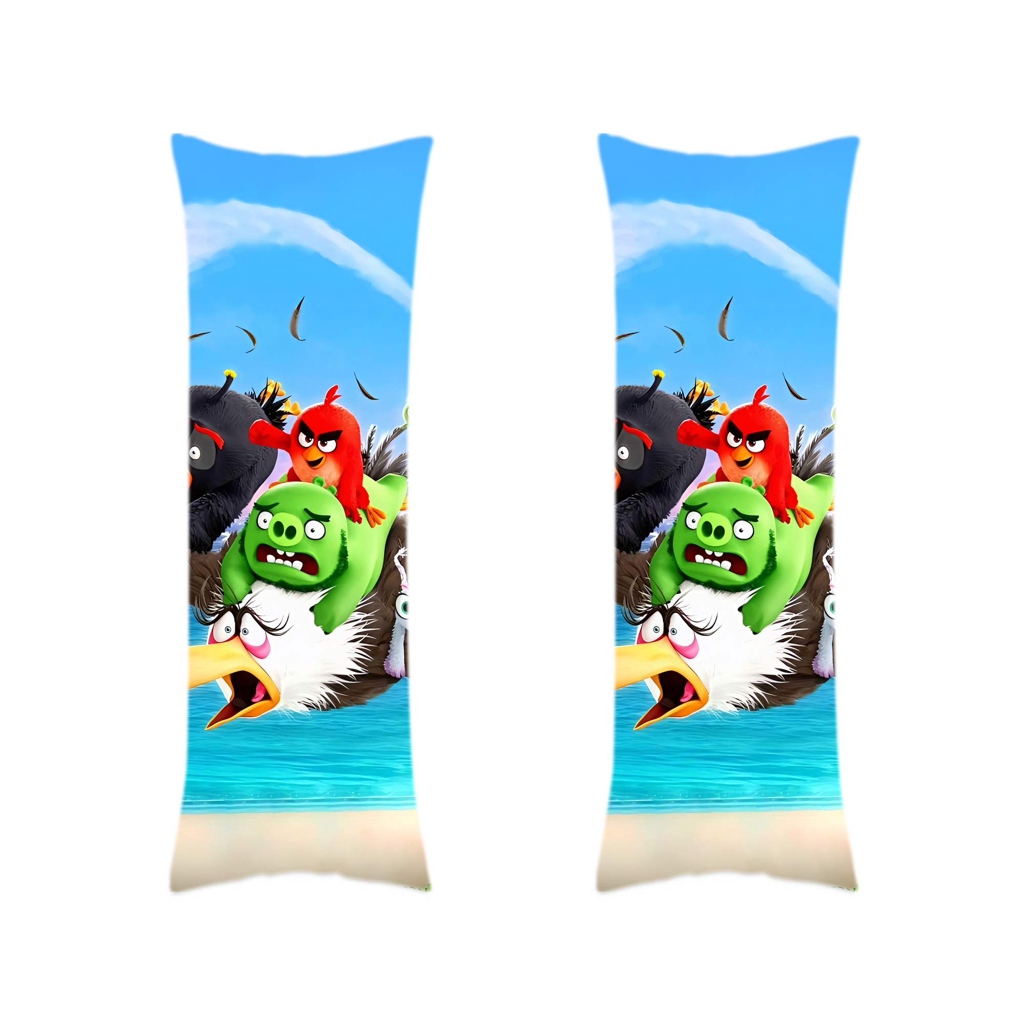 （画像用） Angry Birds アングリーバード ロング抱き枕カバー 両面プリントタイプ（サイズ選択可）