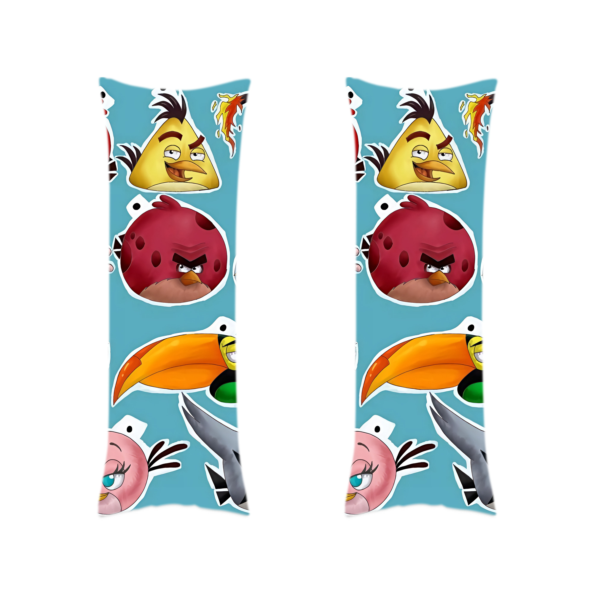 （画像用） Angry Birds アングリーバード ロング抱き枕カバー 両面プリントタイプ（サイズ選択可）