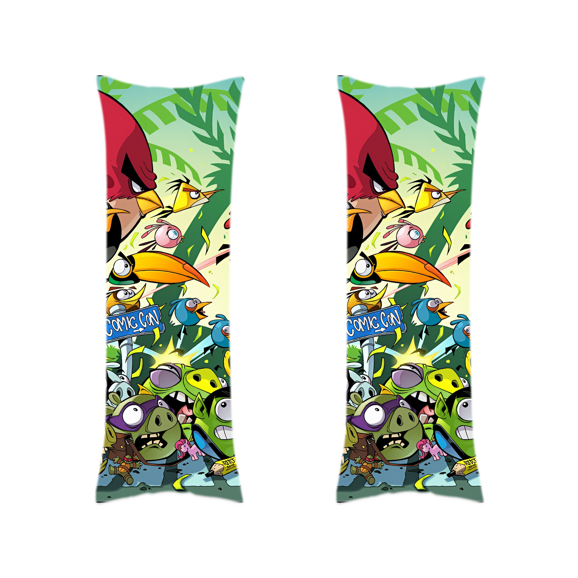 （画像用） Angry Birds アングリーバード ロング抱き枕カバー 両面プリントタイプ（サイズ選択可）