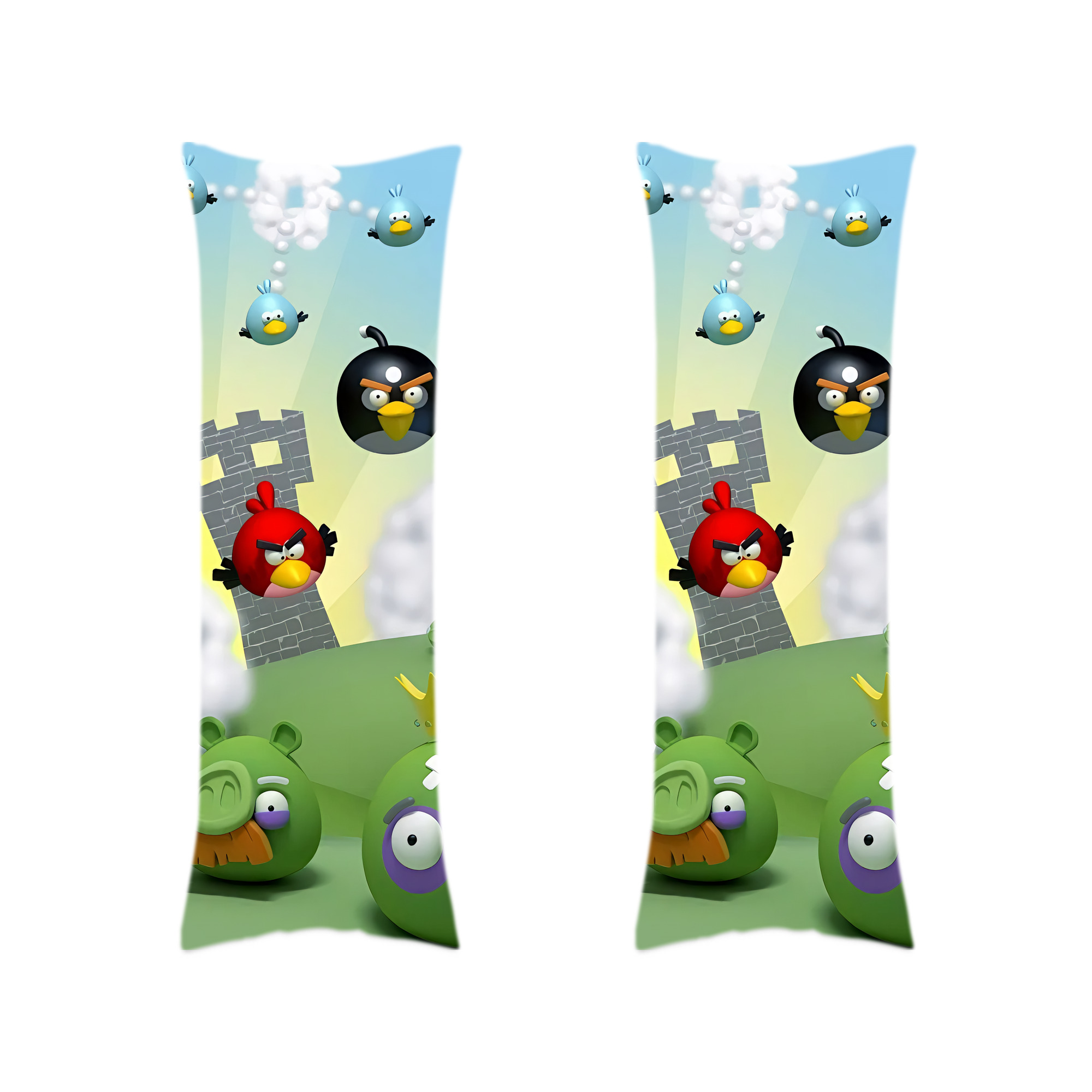 （画像用） Angry Birds アングリーバード ロング抱き枕カバー 両面プリントタイプ（サイズ選択可）