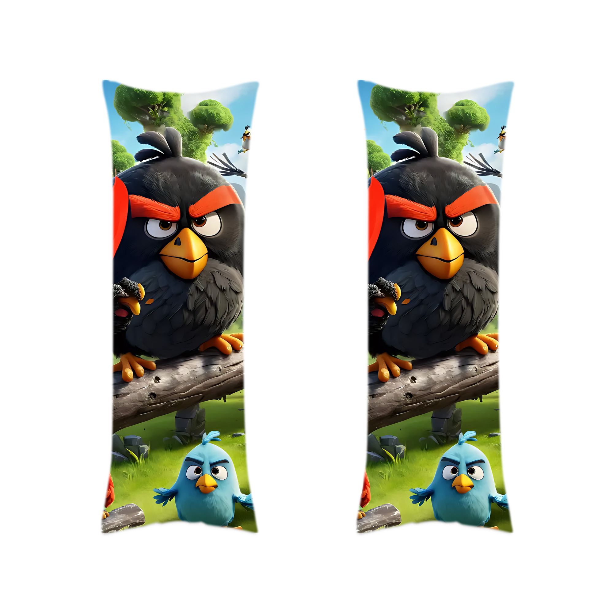 （画像用） Angry Birds アングリーバード ロング抱き枕カバー 両面プリントタイプ（サイズ選択可）