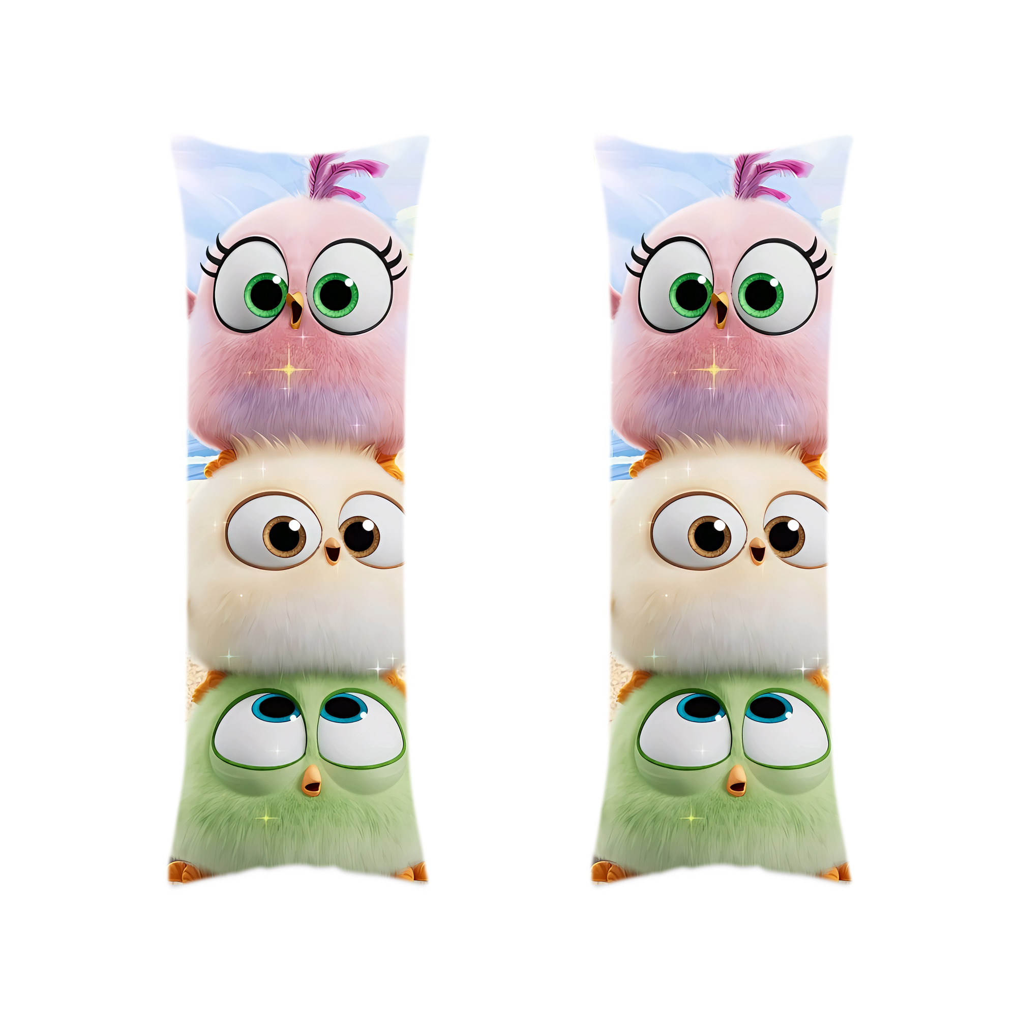 （画像用） Angry Birds アングリーバード ロング抱き枕カバー 両面プリントタイプ（サイズ選択可）