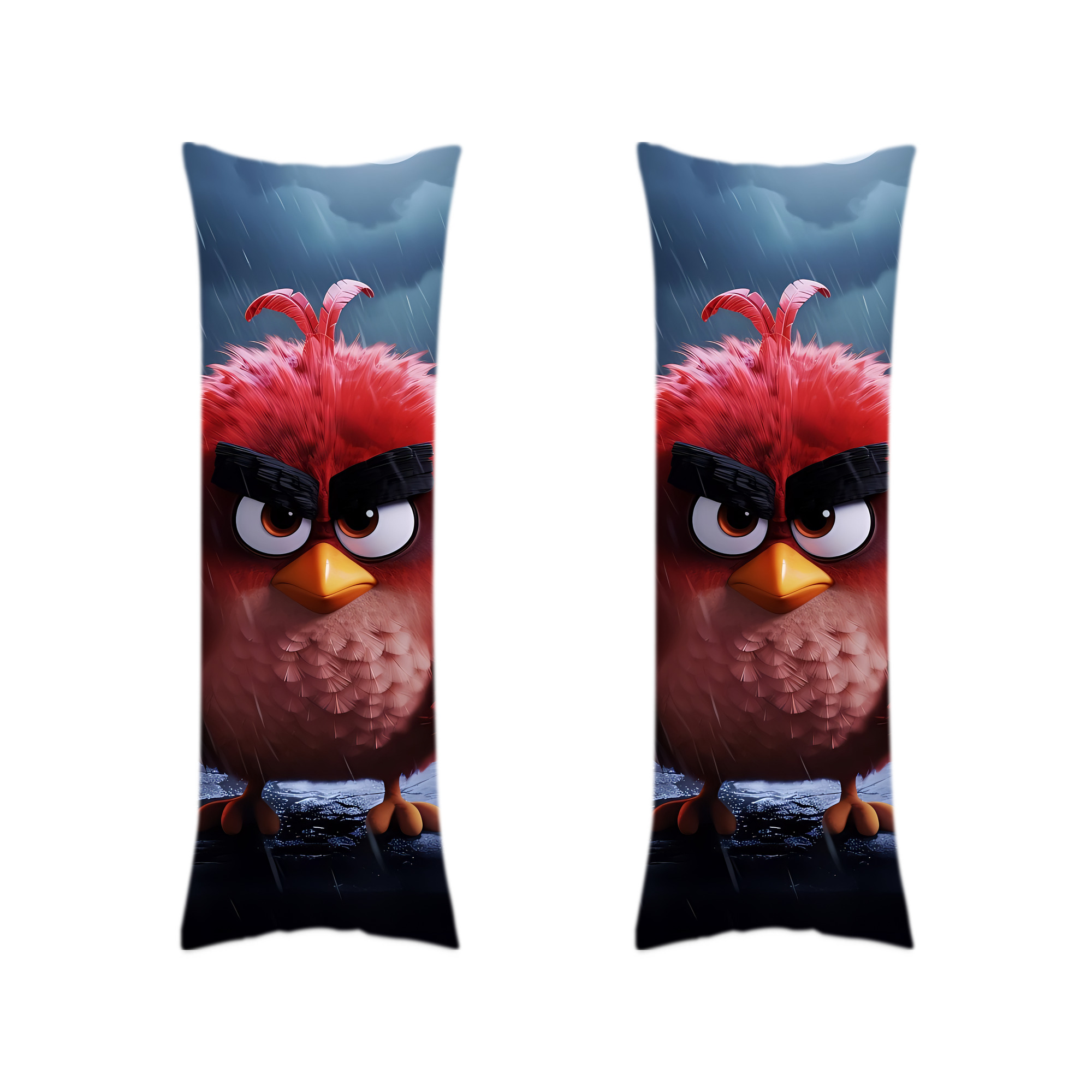 （画像用） Angry Birds アングリーバード ロング抱き枕カバー 両面プリントタイプ（サイズ選択可）