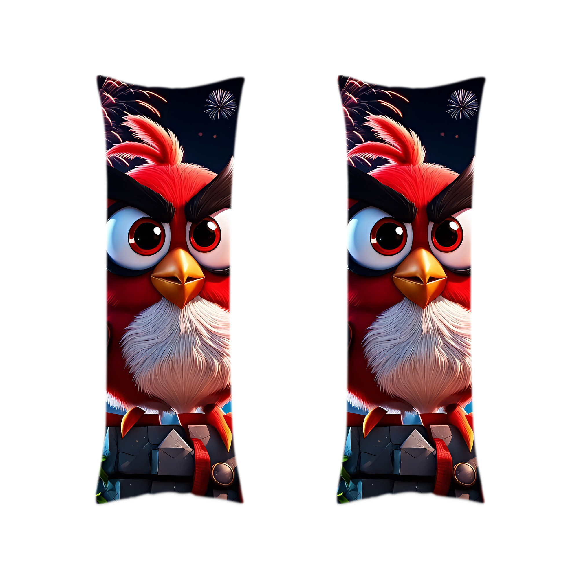 （画像用） Angry Birds アングリーバード ロング抱き枕カバー 両面プリントタイプ（サイズ選択可）
