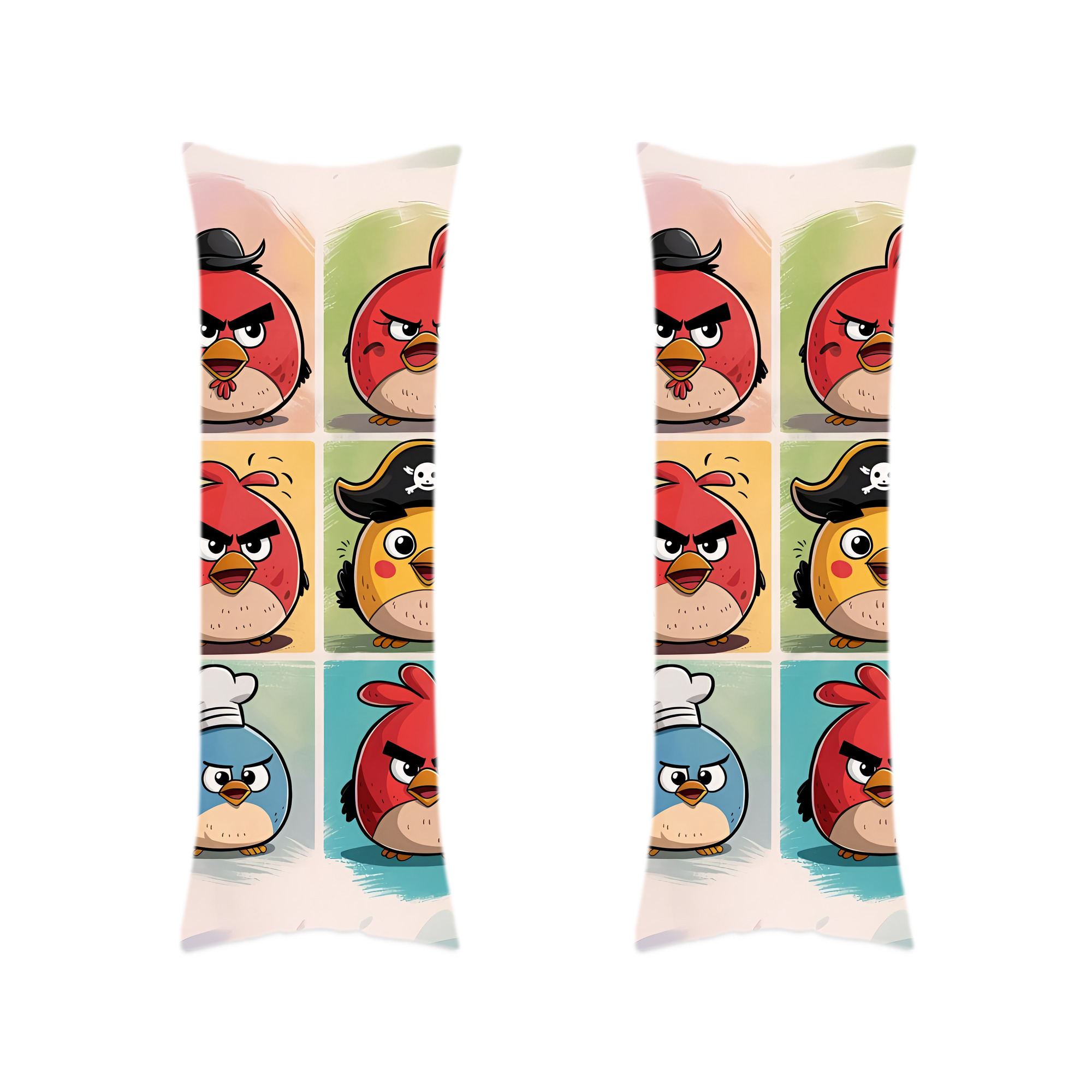 （画像用） Angry Birds アングリーバード ロング抱き枕カバー 両面プリントタイプ（サイズ選択可）