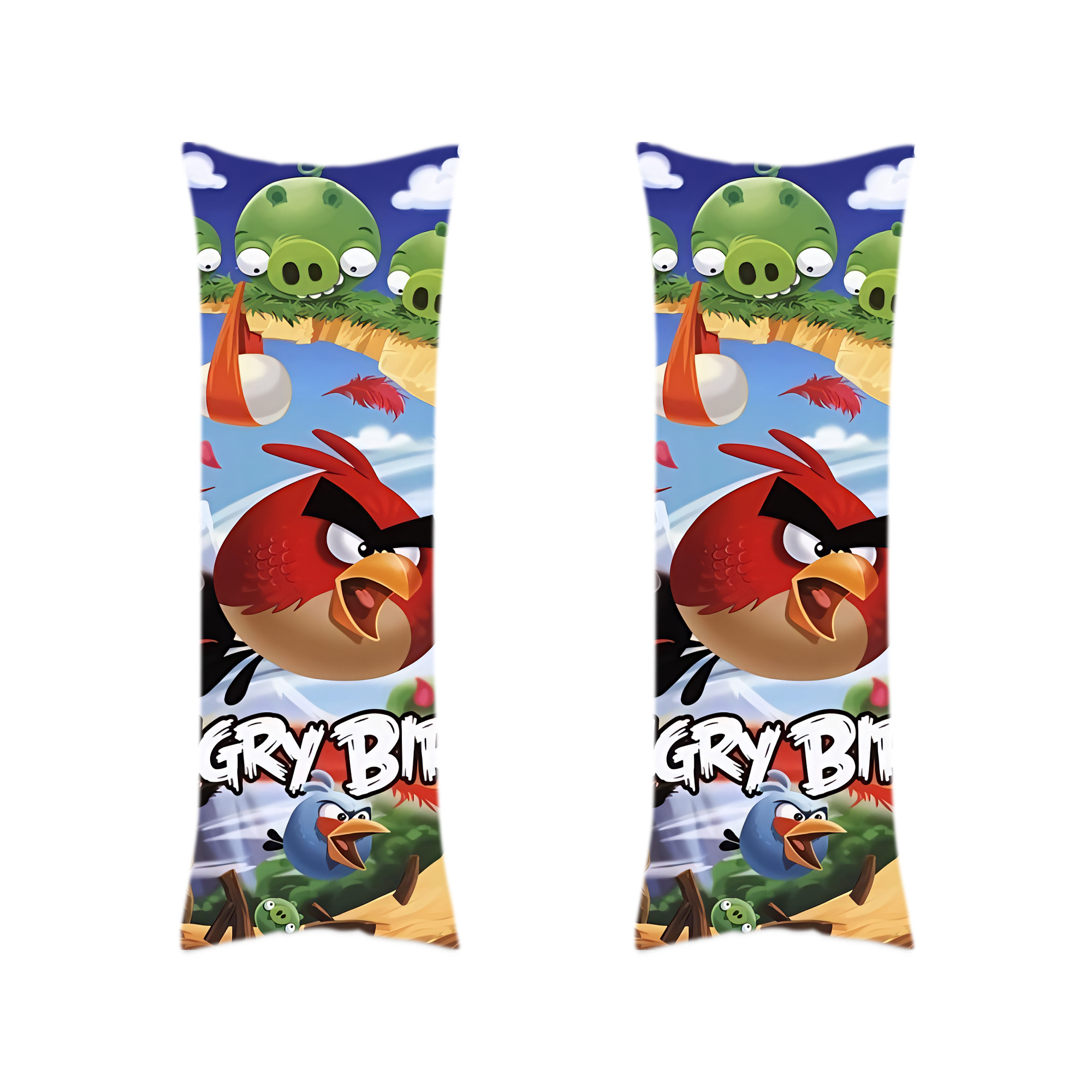 （画像用） Angry Birds アングリーバード ロング抱き枕カバー 両面プリントタイプ（サイズ選択可）