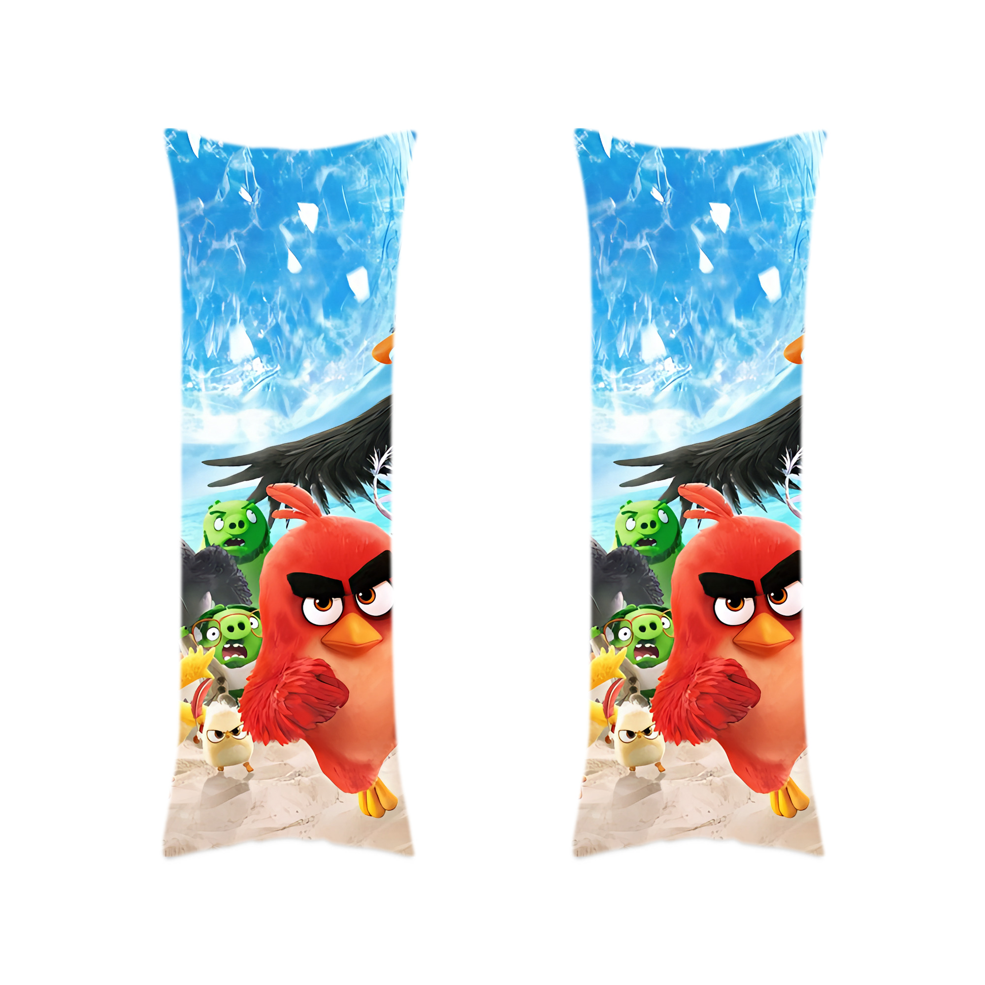 （画像用） Angry Birds アングリーバード ロング抱き枕カバー 両面プリントタイプ（サイズ選択可）