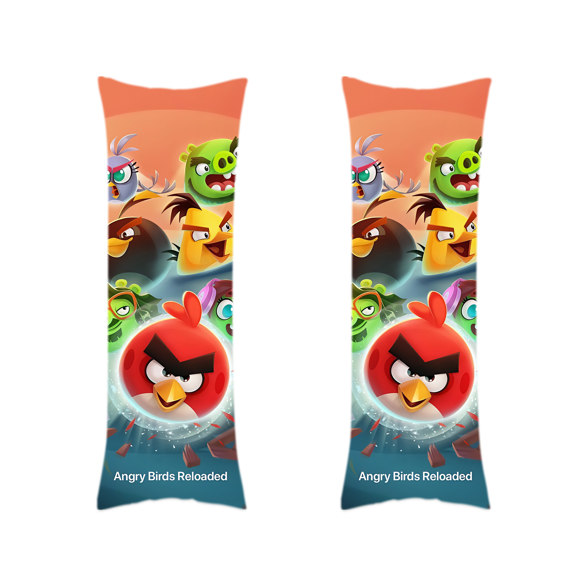 （画像用） Angry Birds アングリーバード ロング抱き枕カバー 両面プリントタイプ（サイズ選択可）