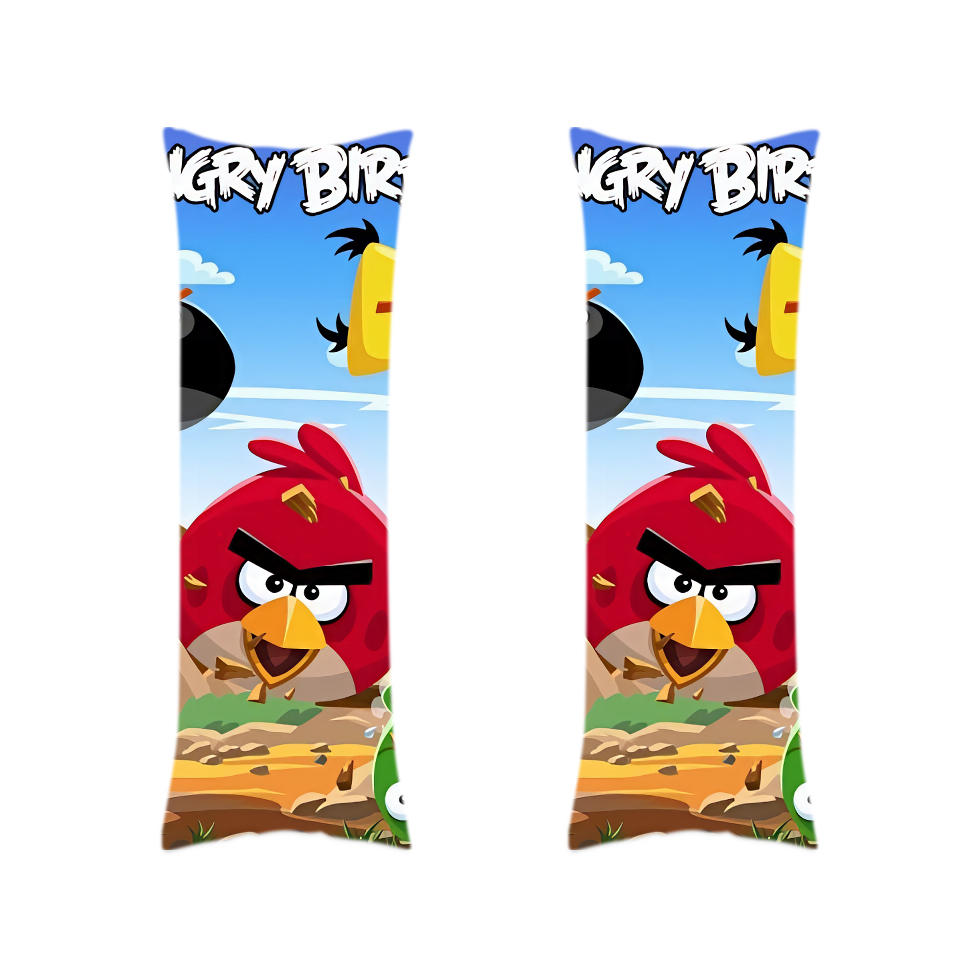 （画像用） Angry Birds アングリーバード ロング抱き枕カバー 両面プリントタイプ（サイズ選択可）