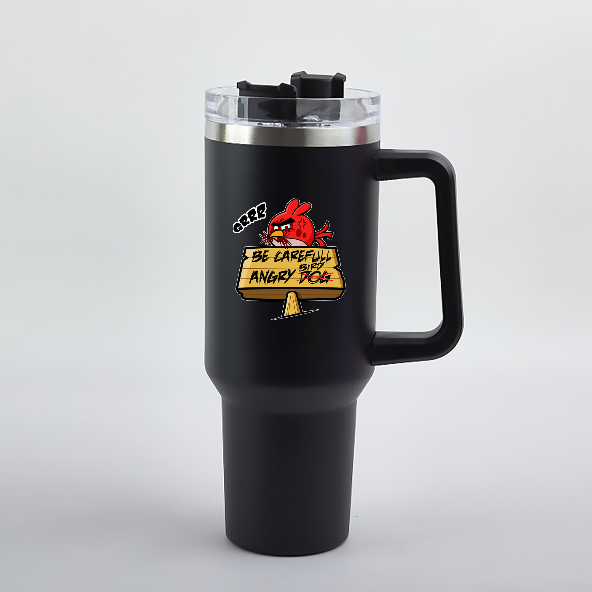 （画像用） Angry Birds アングリーバード 1200mL車用タンブラー（カラープリント）