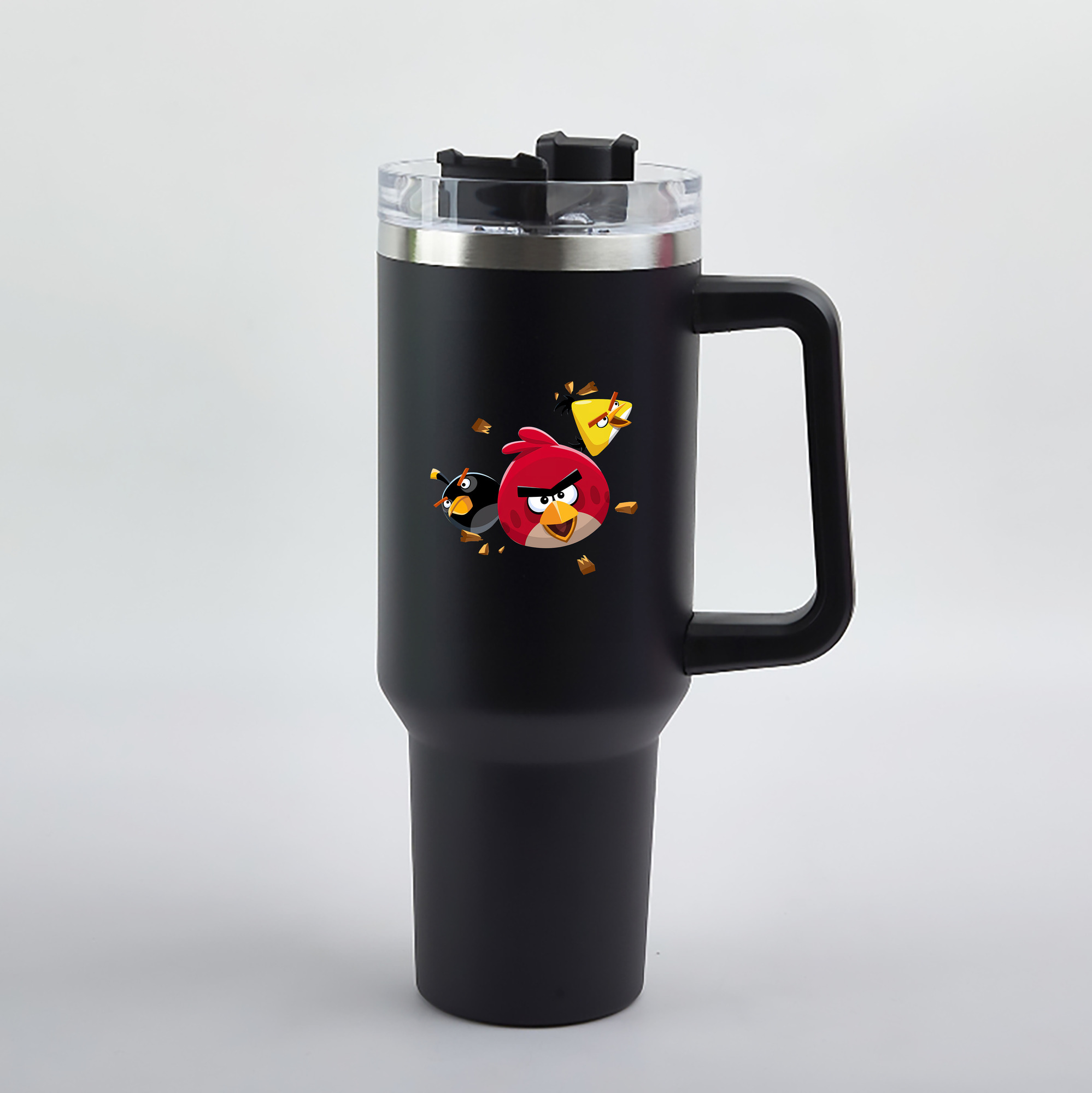 （画像用） Angry Birds アングリーバード 1200mL車用タンブラー（カラープリント）