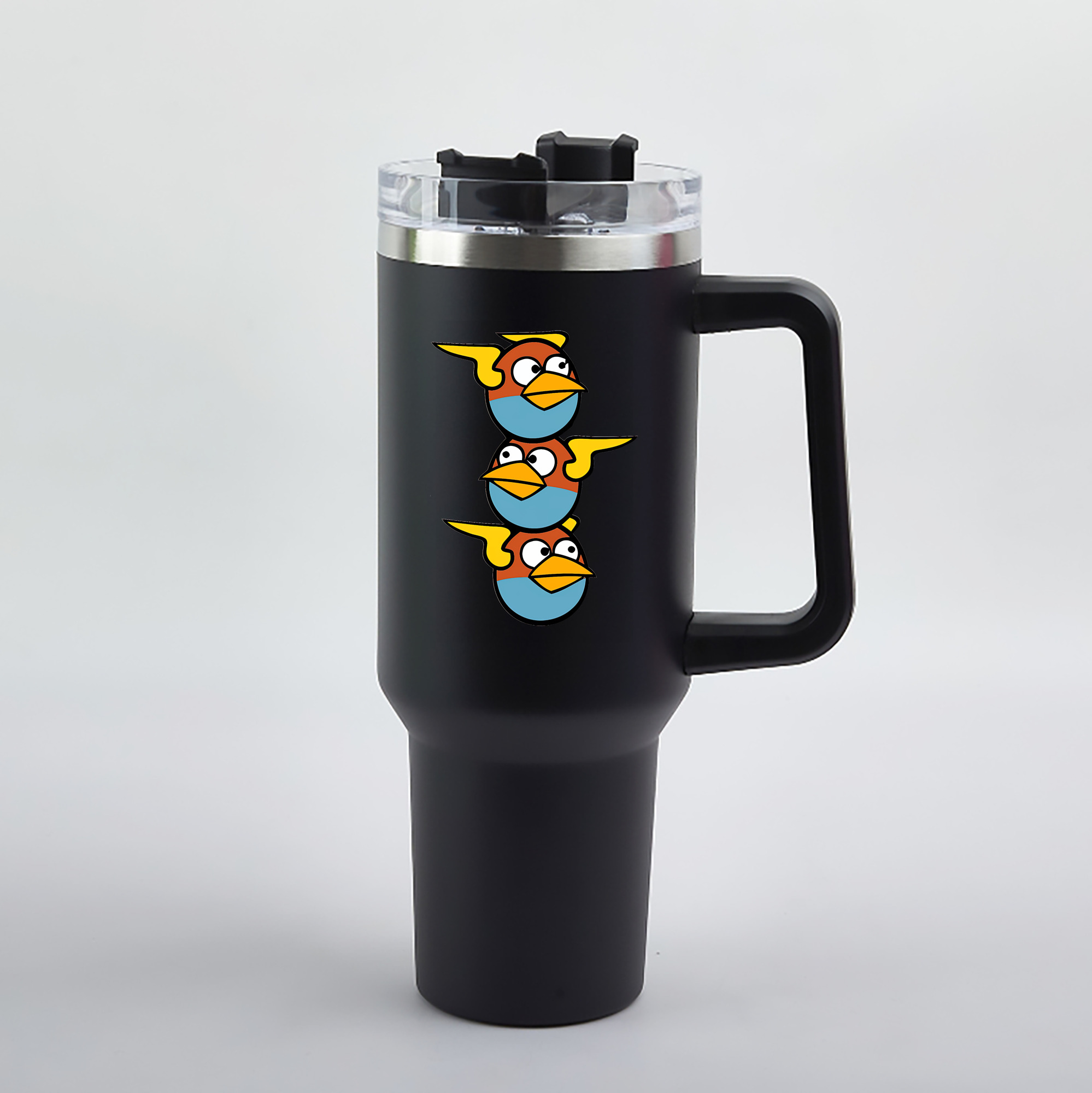 （画像用） Angry Birds アングリーバード 1200mL車用タンブラー（カラープリント）