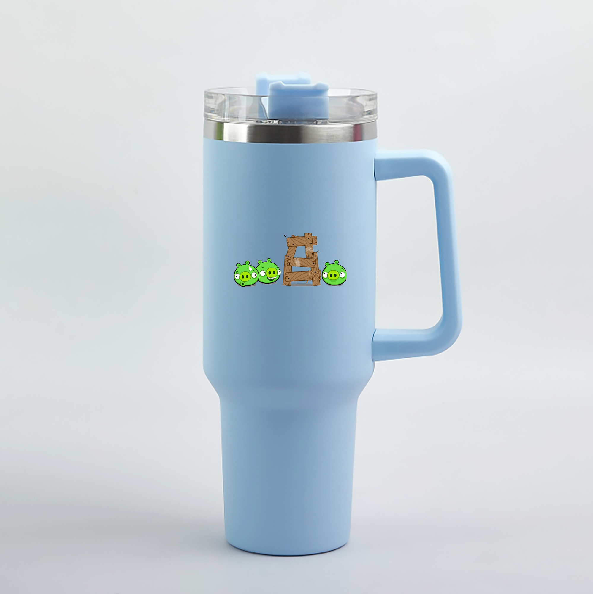 （画像用） Angry Birds アングリーバード 1200mL車用タンブラー（カラープリント）
