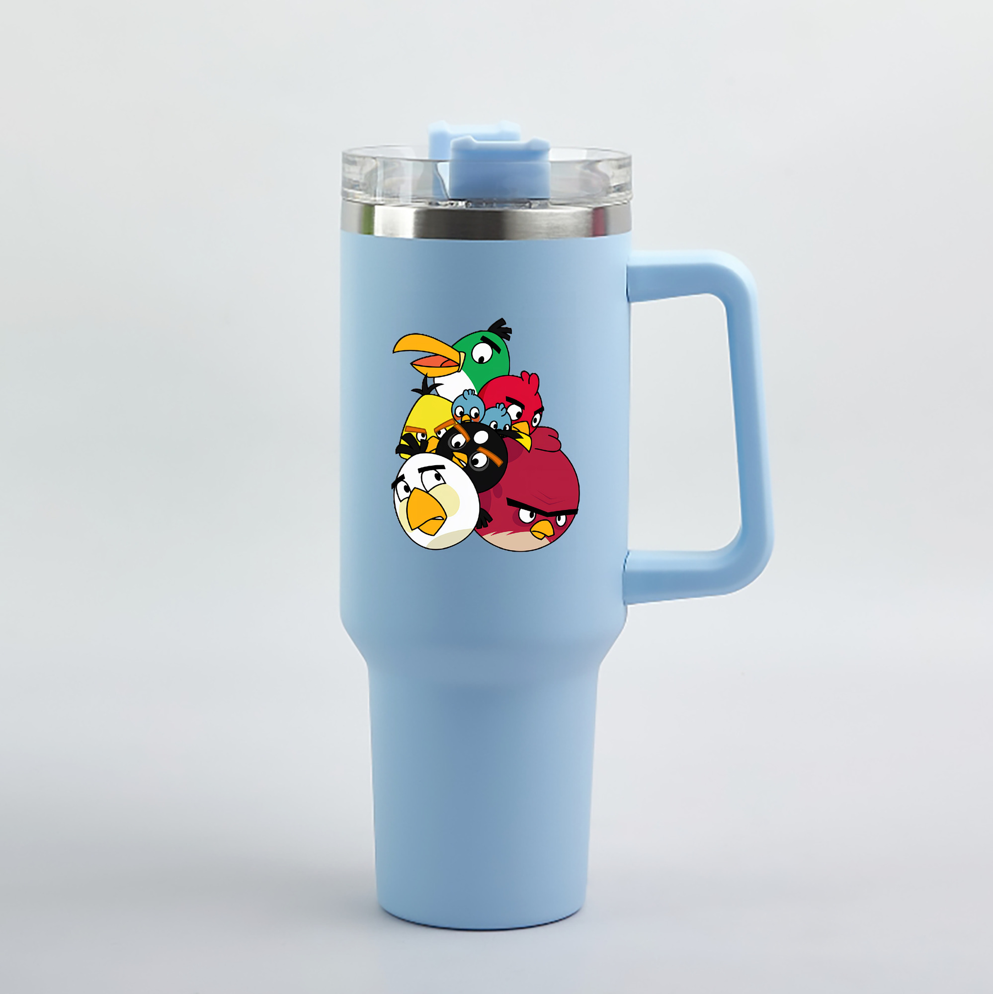 （画像用） Angry Birds アングリーバード 1200mL車用タンブラー（カラープリント）