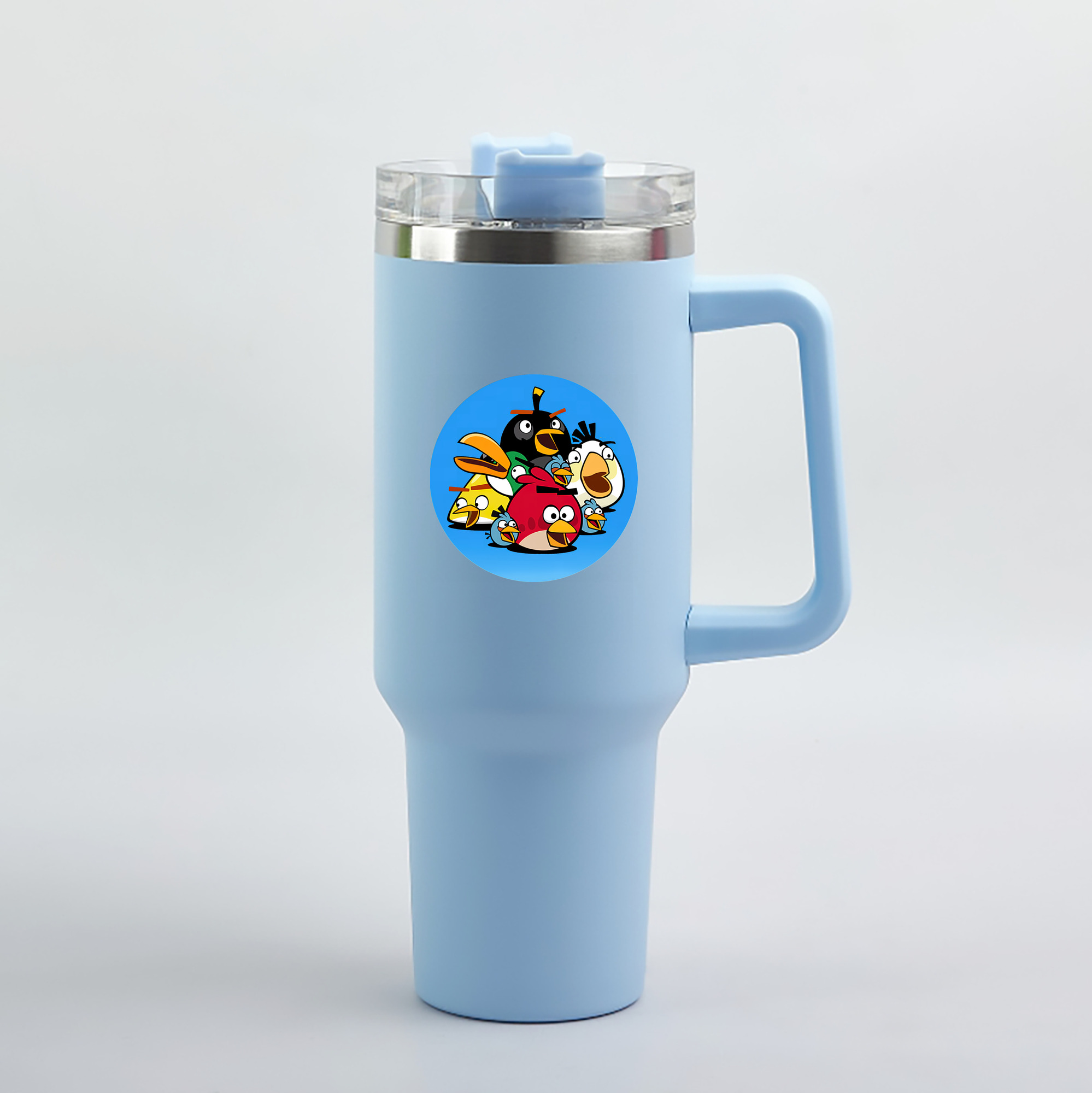 （画像用） Angry Birds アングリーバード 1200mL車用タンブラー（カラープリント）