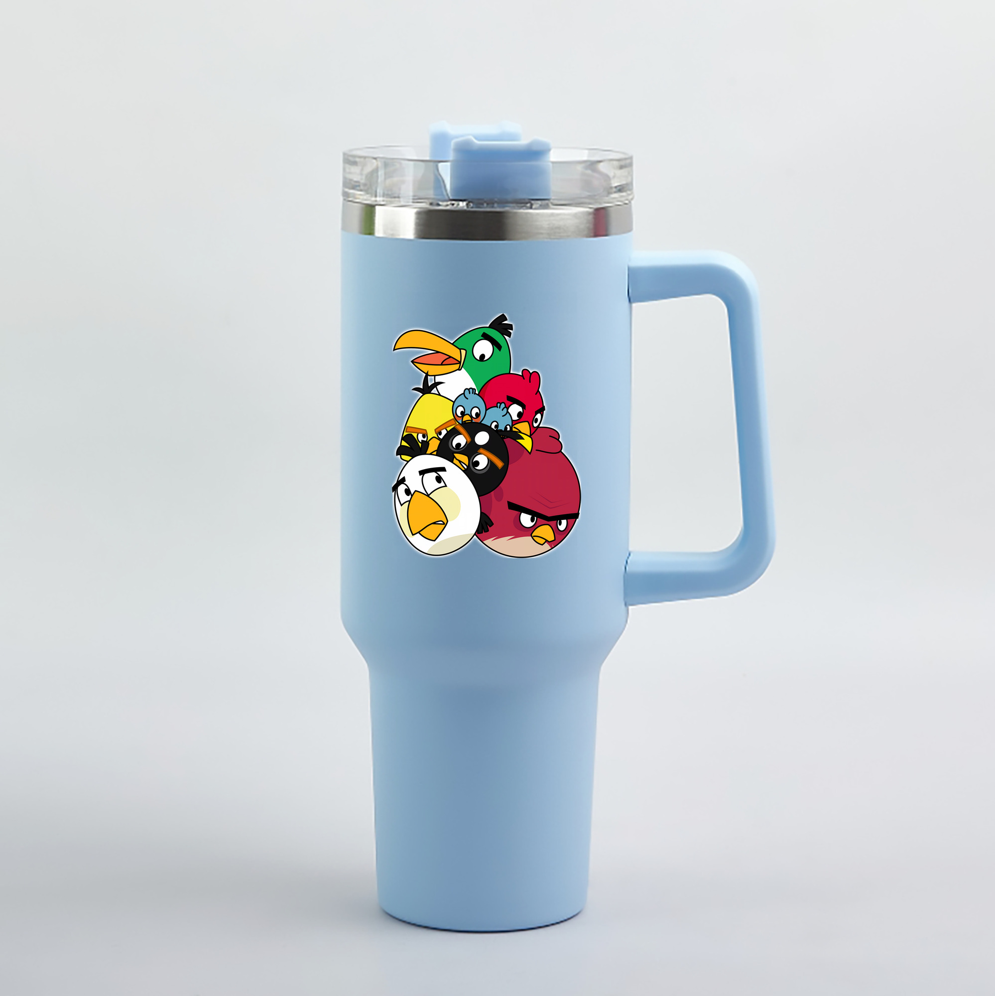 （画像用） Angry Birds アングリーバード 1200mL車用タンブラー（カラープリント）