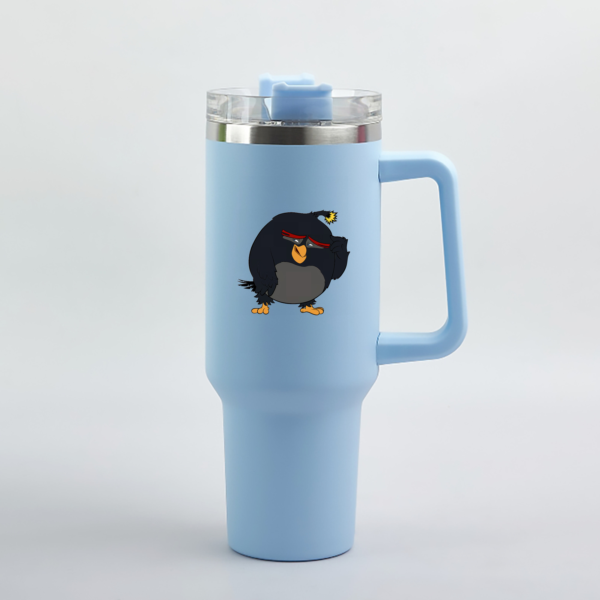 （画像用） Angry Birds アングリーバード 1200mL車用タンブラー（カラープリント）