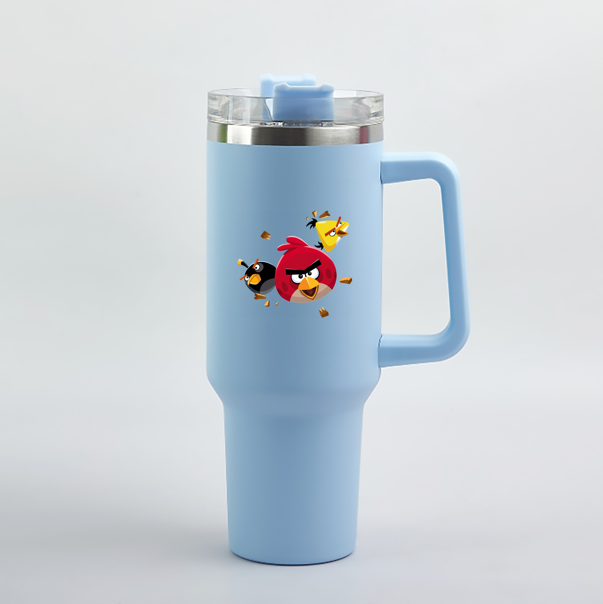（画像用） Angry Birds アングリーバード 1200mL車用タンブラー（カラープリント）
