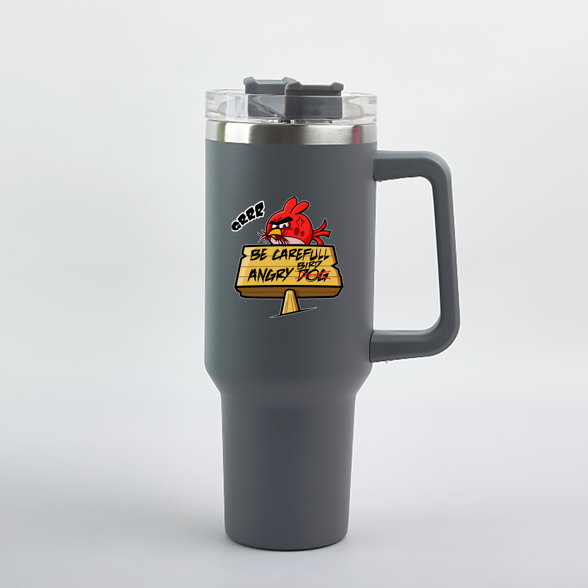 （画像用） Angry Birds アングリーバード 1200mL車用タンブラー（カラープリント）