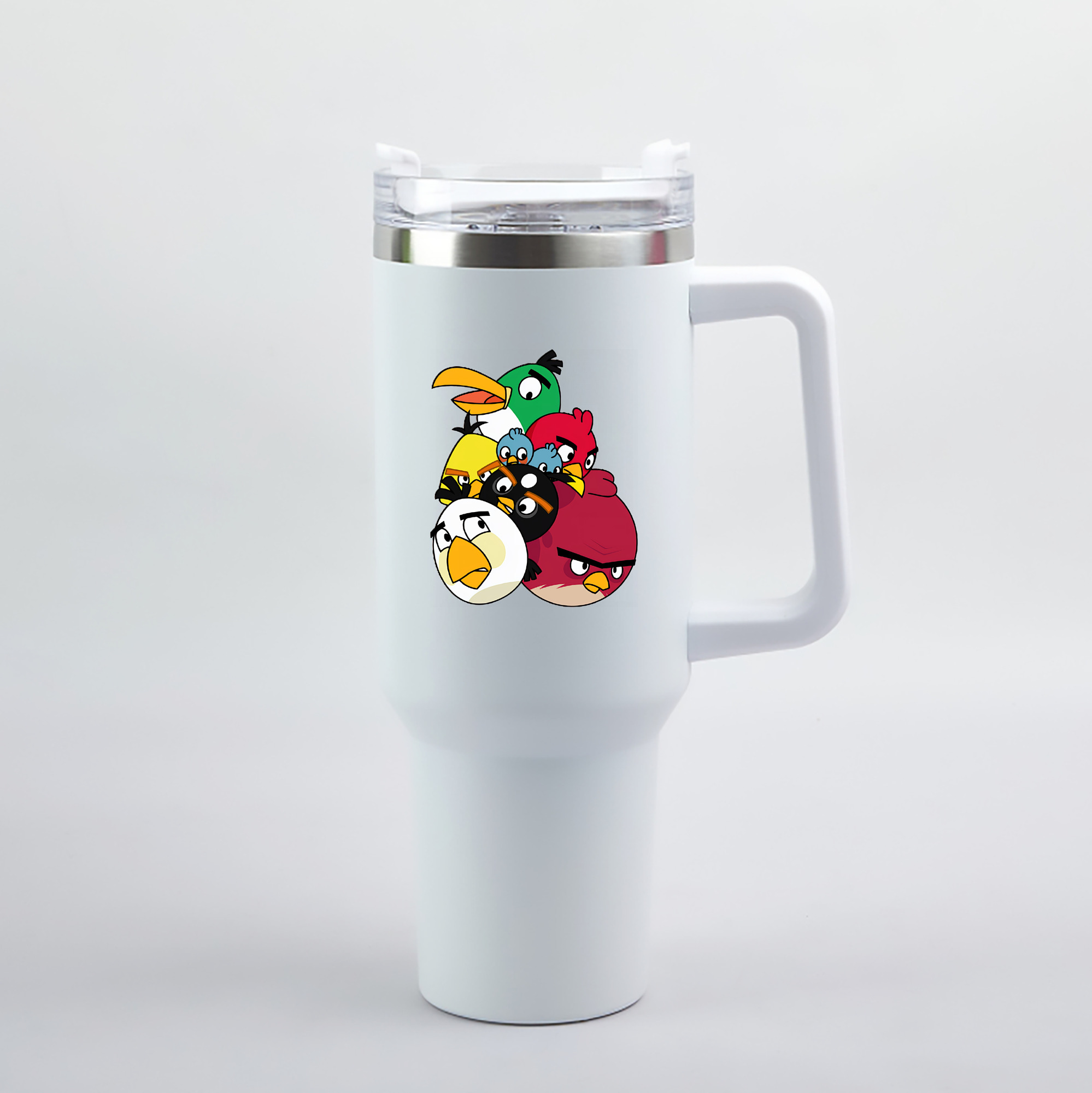 （画像用） Angry Birds アングリーバード 1200mL車用タンブラー（カラープリント）