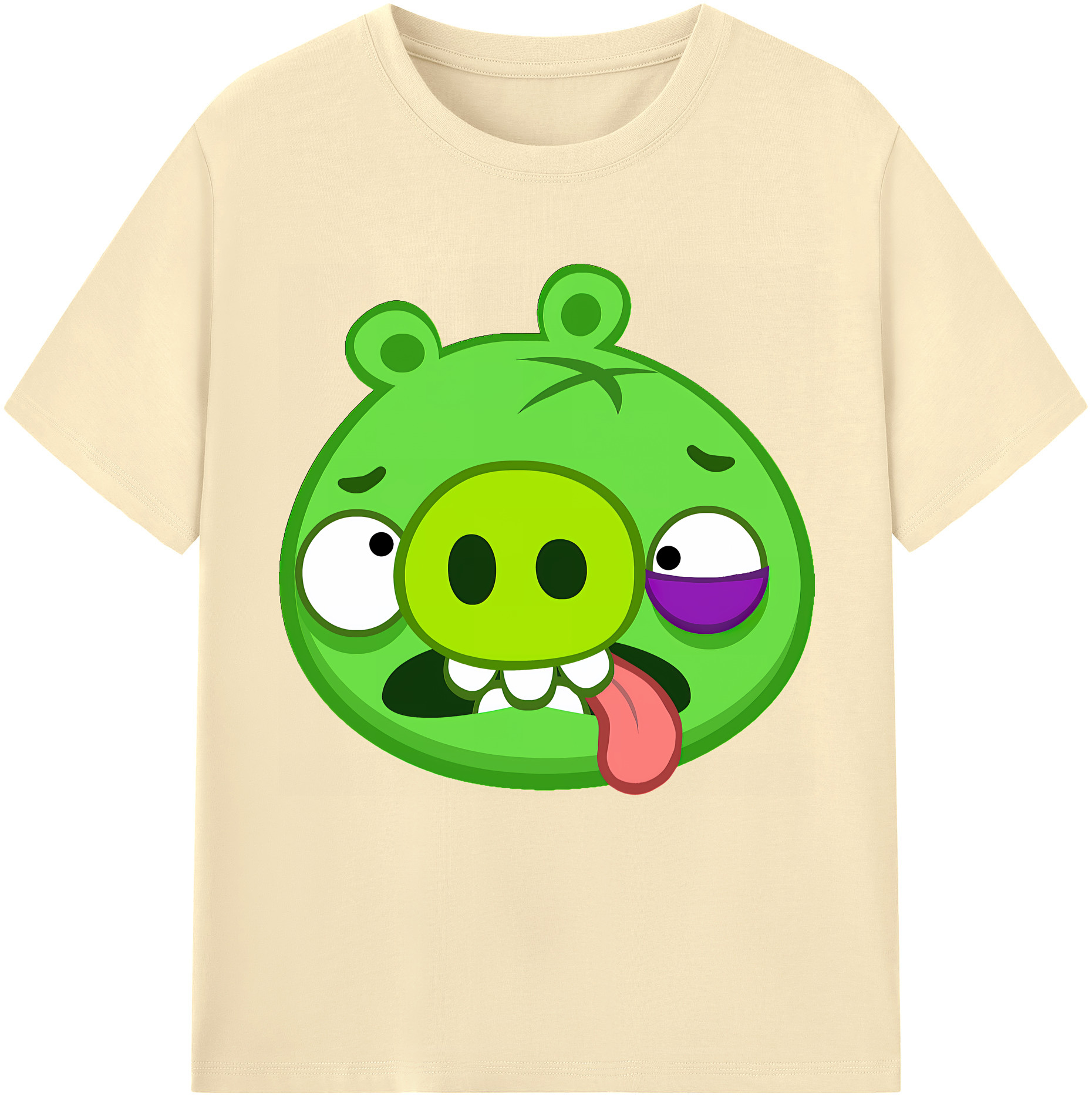 （画像用） Angry Birds アングリーバード 綿100％半袖Tシャツ（フロントプリント）