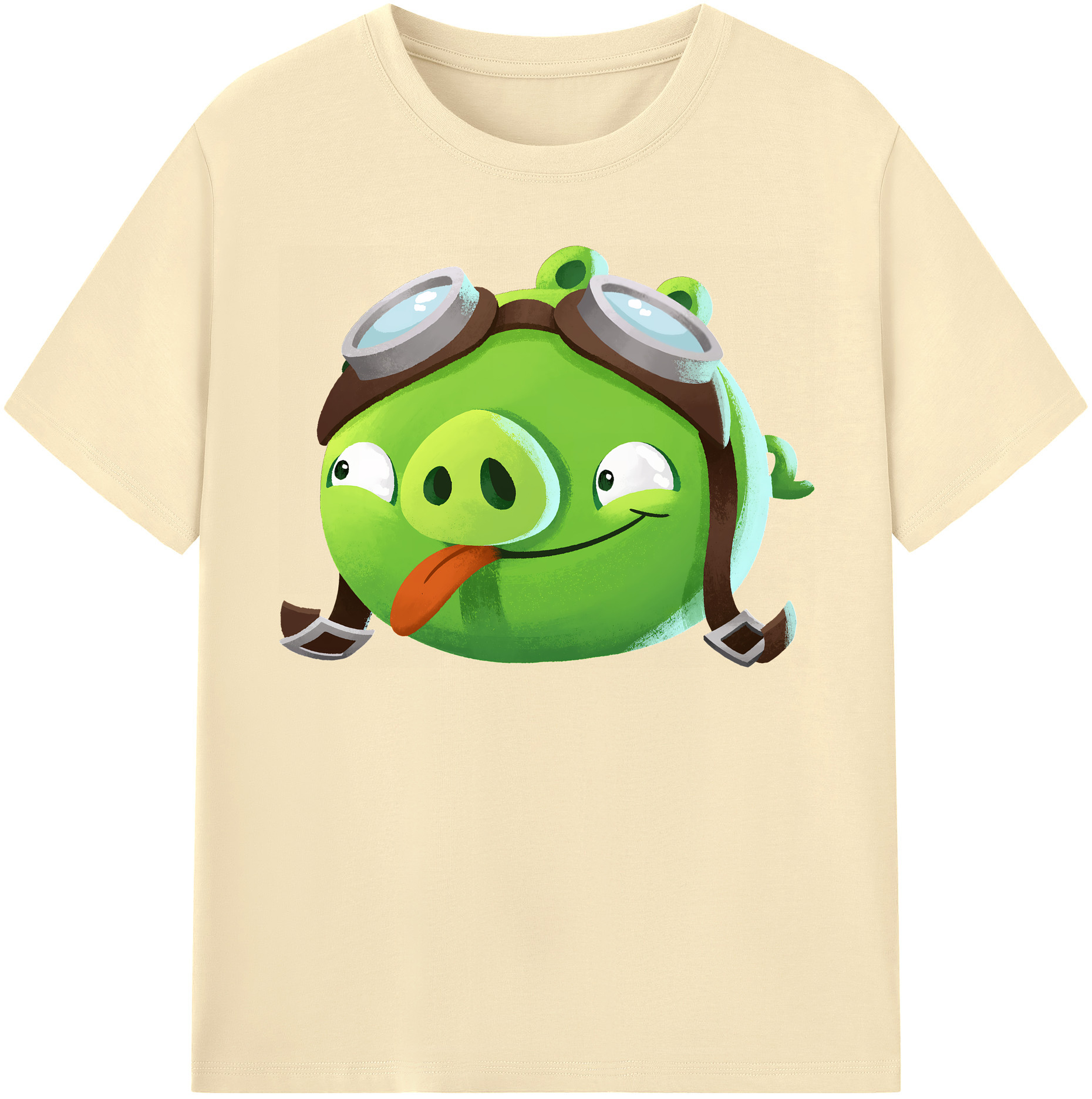 （画像用） Angry Birds アングリーバード 綿100％半袖Tシャツ（フロントプリント）