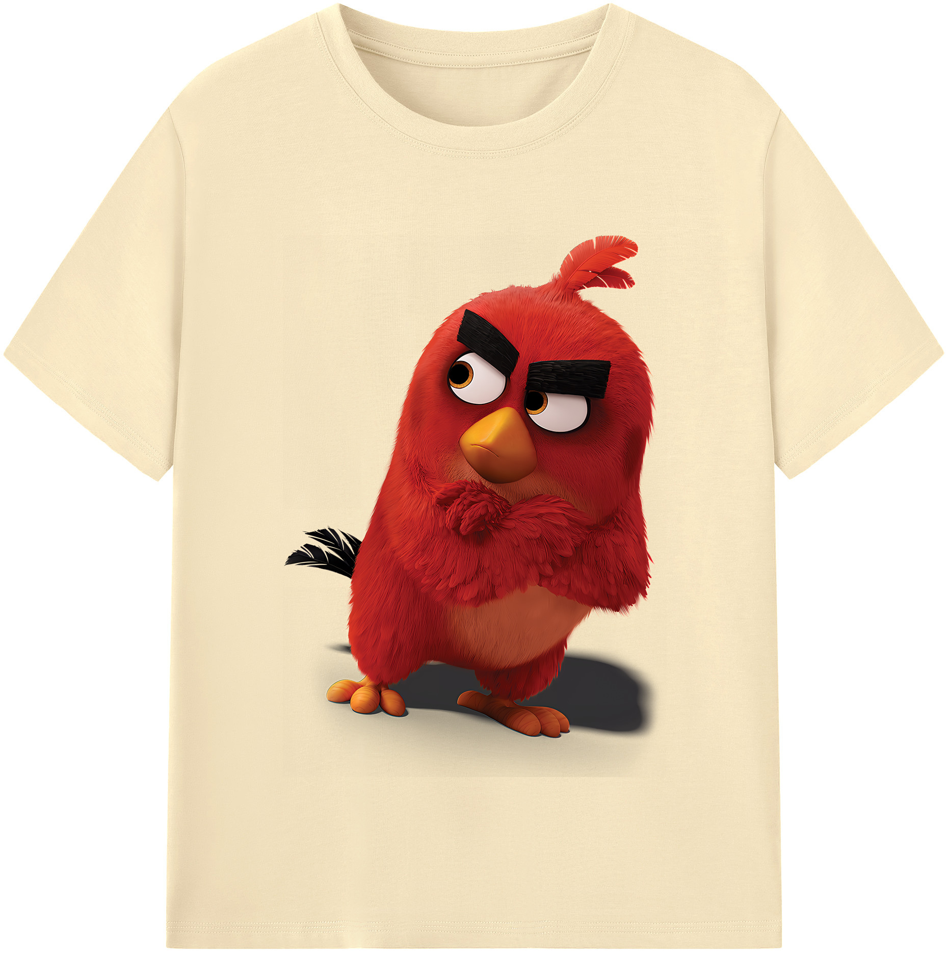 （画像用） Angry Birds アングリーバード 綿100％半袖Tシャツ（フロントプリント）