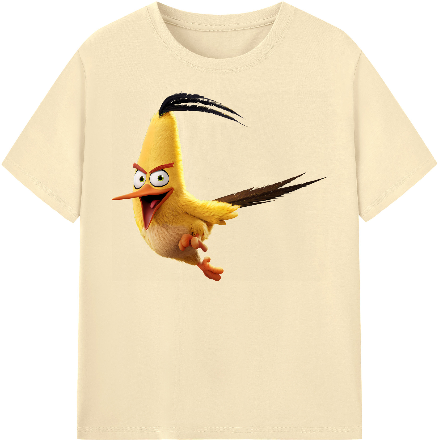 （画像用） Angry Birds アングリーバード 綿100％半袖Tシャツ（フロントプリント）