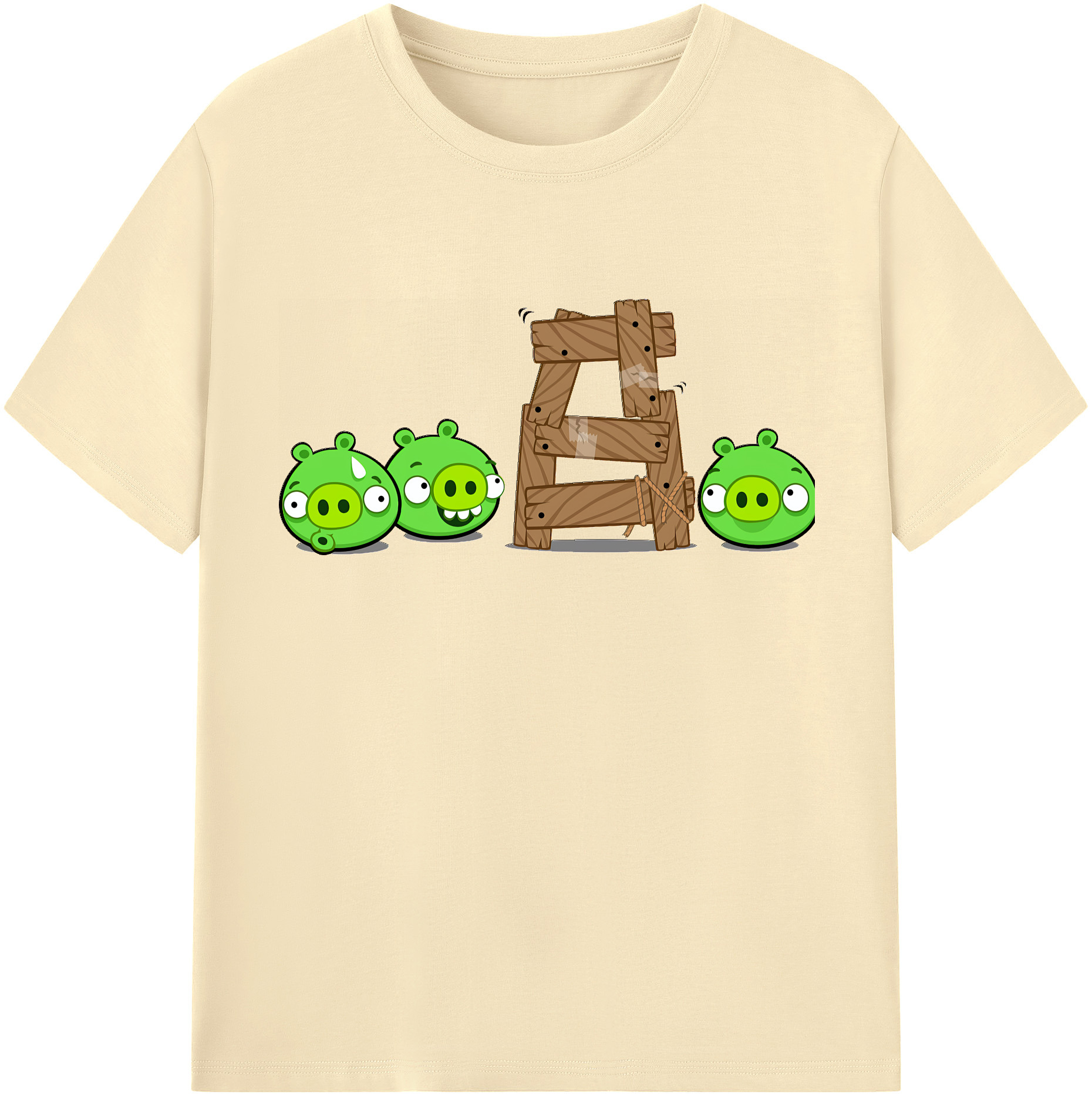 （画像用） Angry Birds アングリーバード 綿100％半袖Tシャツ（フロントプリント）