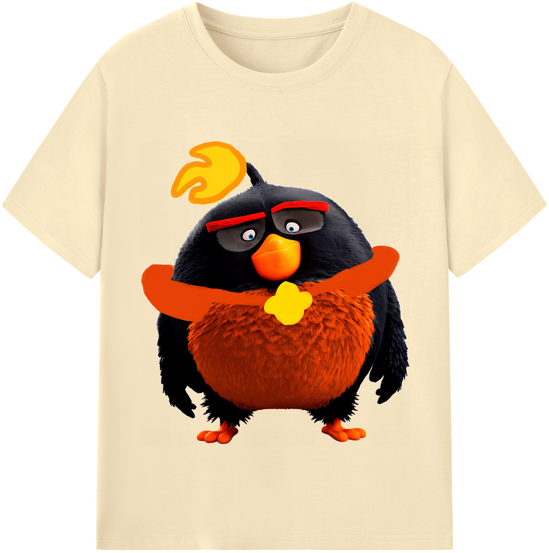 （画像用） Angry Birds アングリーバード 綿100％半袖Tシャツ（フロントプリント）