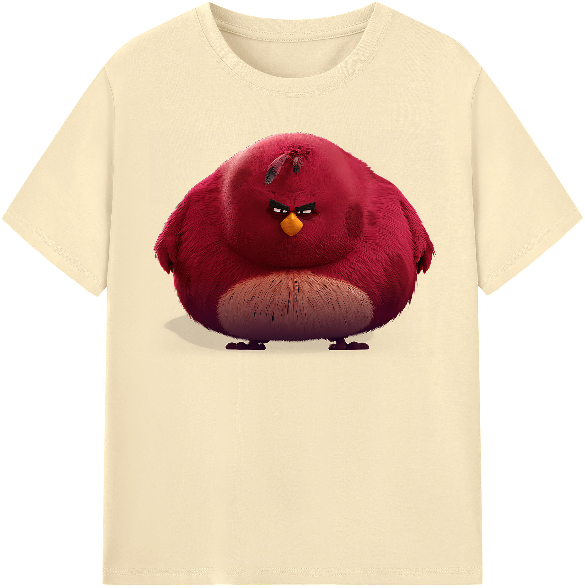 （画像用） Angry Birds アングリーバード 綿100％半袖Tシャツ（フロントプリント）