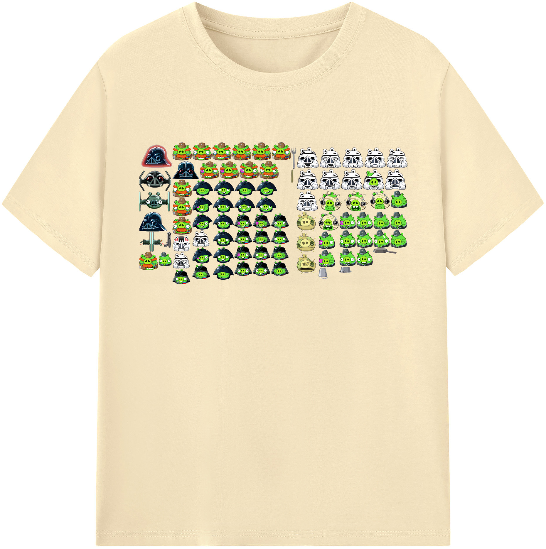 （画像用） Angry Birds アングリーバード 綿100％半袖Tシャツ（フロントプリント）