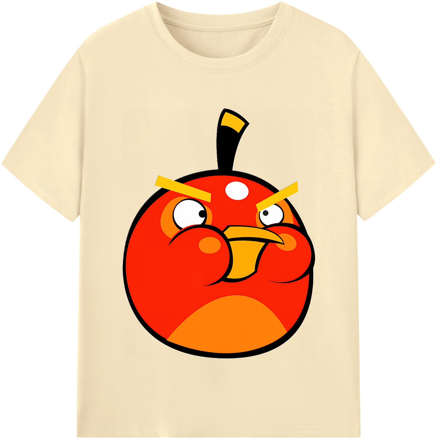 （画像用） Angry Birds アングリーバード 綿100％半袖Tシャツ（フロントプリント）