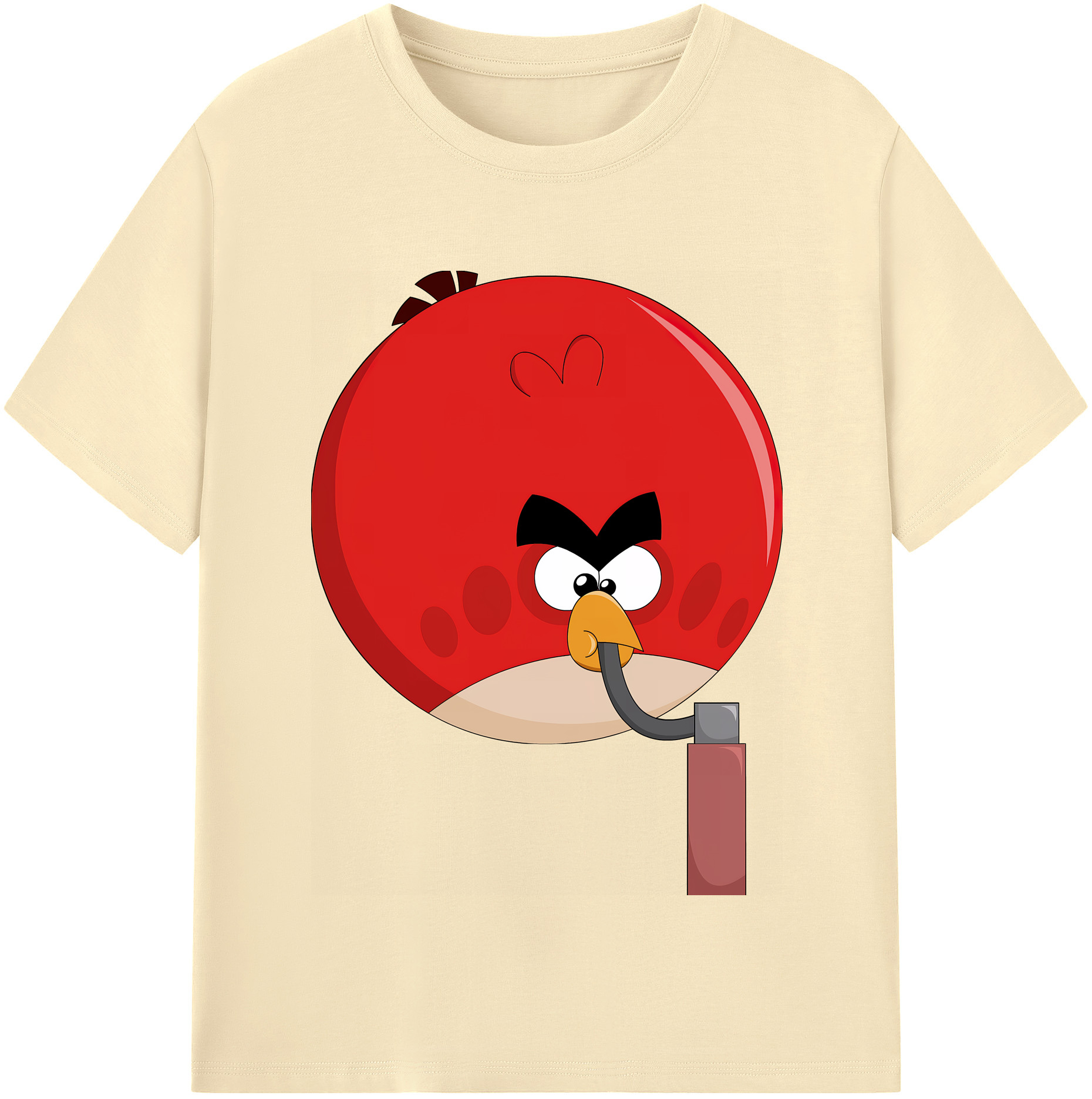（画像用） Angry Birds アングリーバード 綿100％半袖Tシャツ（フロントプリント）