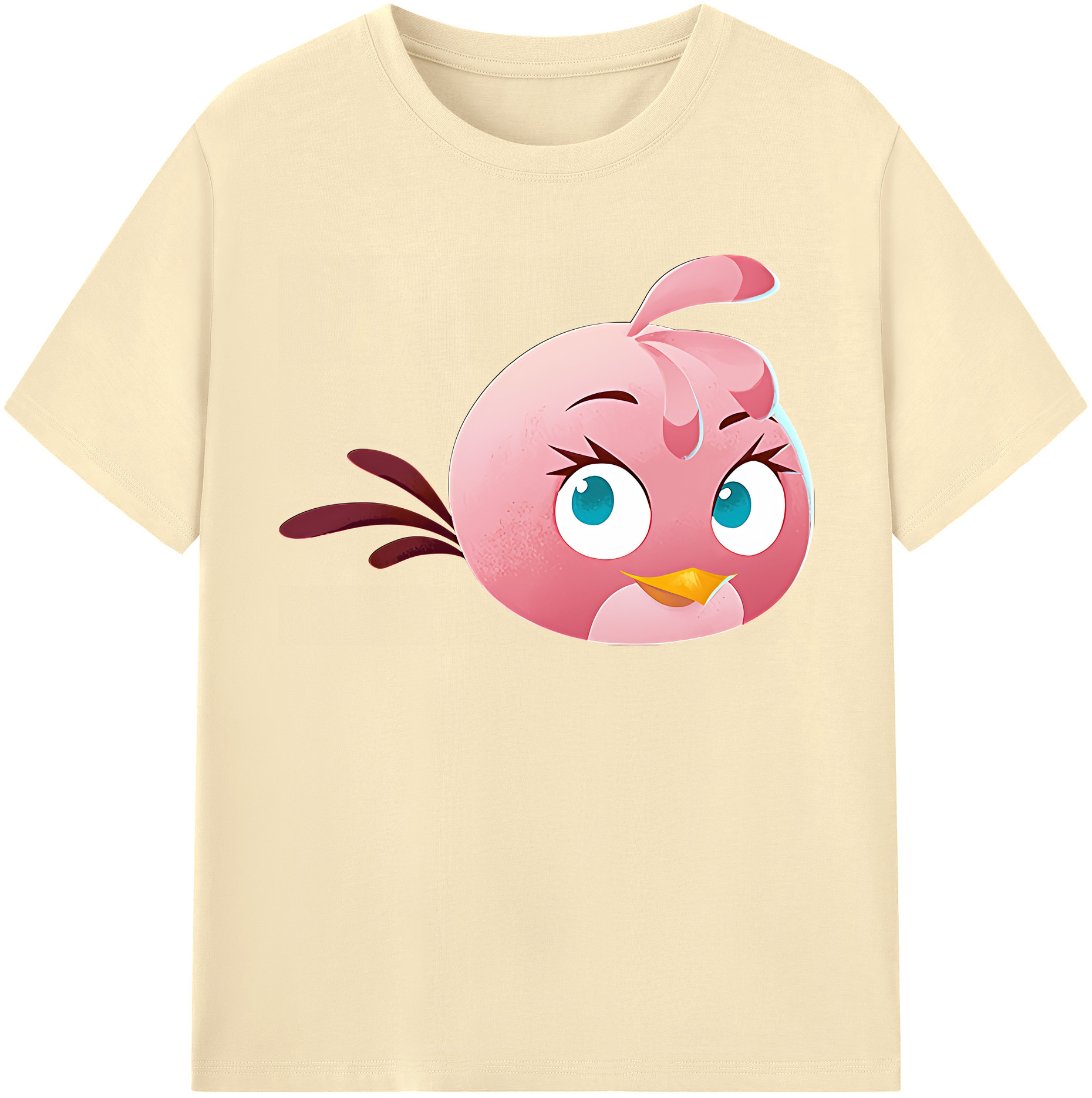 （画像用） Angry Birds アングリーバード 綿100％半袖Tシャツ（フロントプリント）