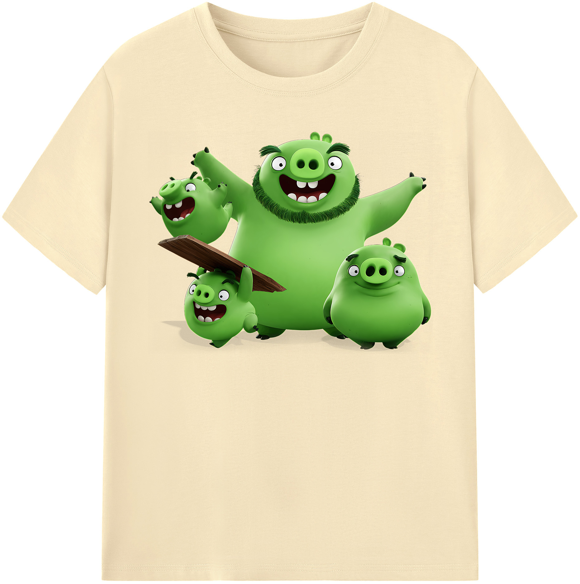 （画像用） Angry Birds アングリーバード 綿100％半袖Tシャツ（フロントプリント）