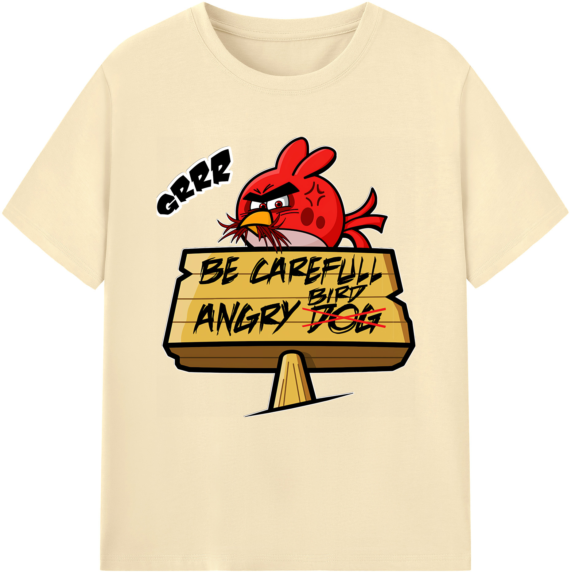 （画像用） Angry Birds アングリーバード 綿100％半袖Tシャツ（フロントプリント）