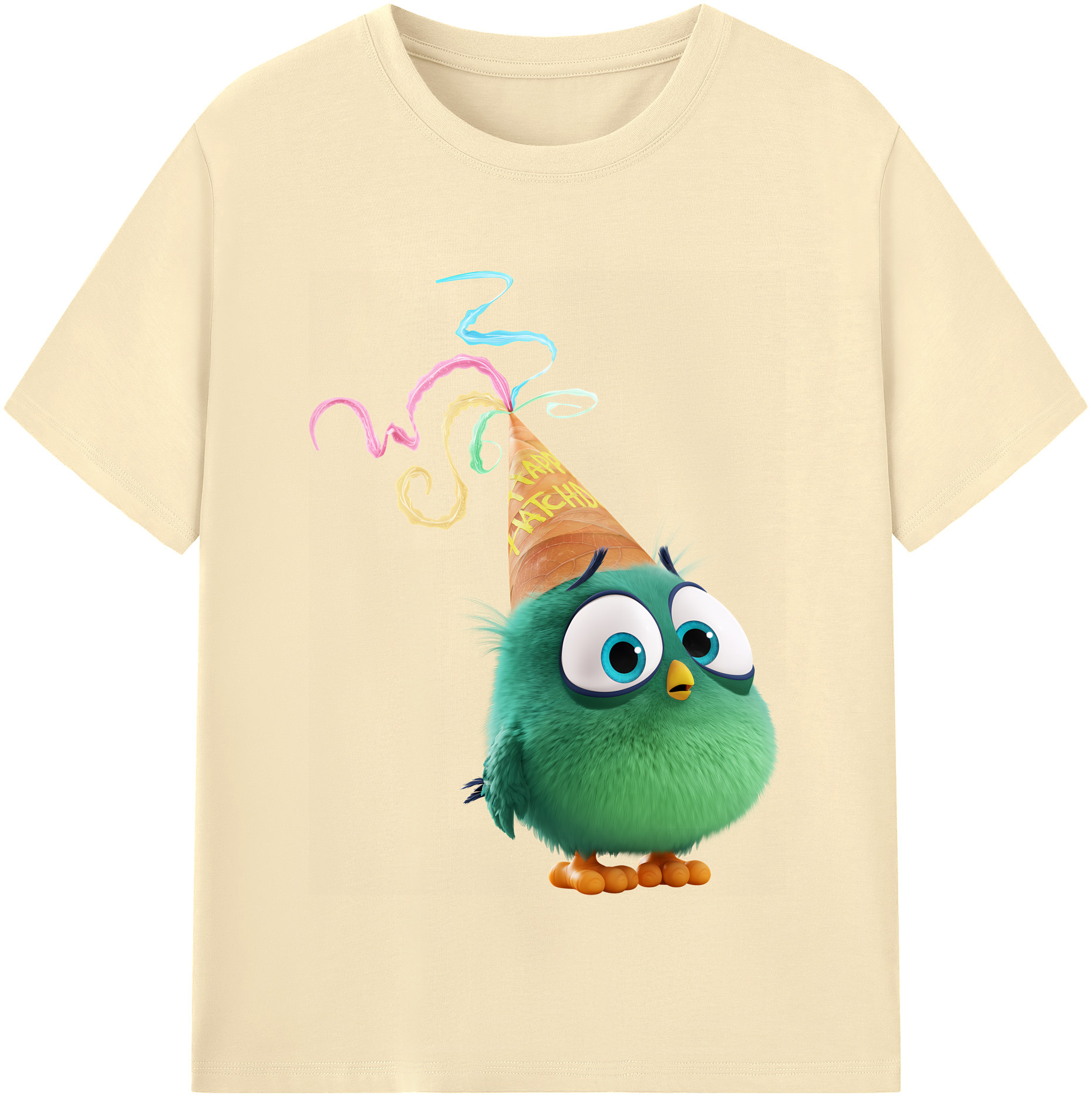 （画像用） Angry Birds アングリーバード 綿100％半袖Tシャツ（フロントプリント）