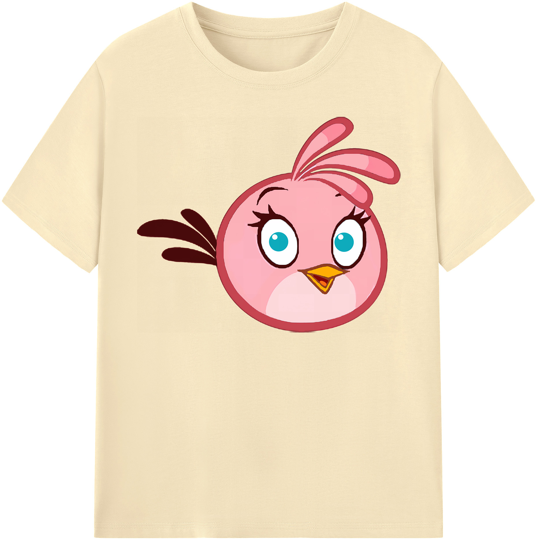 （画像用） Angry Birds アングリーバード 綿100％半袖Tシャツ（フロントプリント）