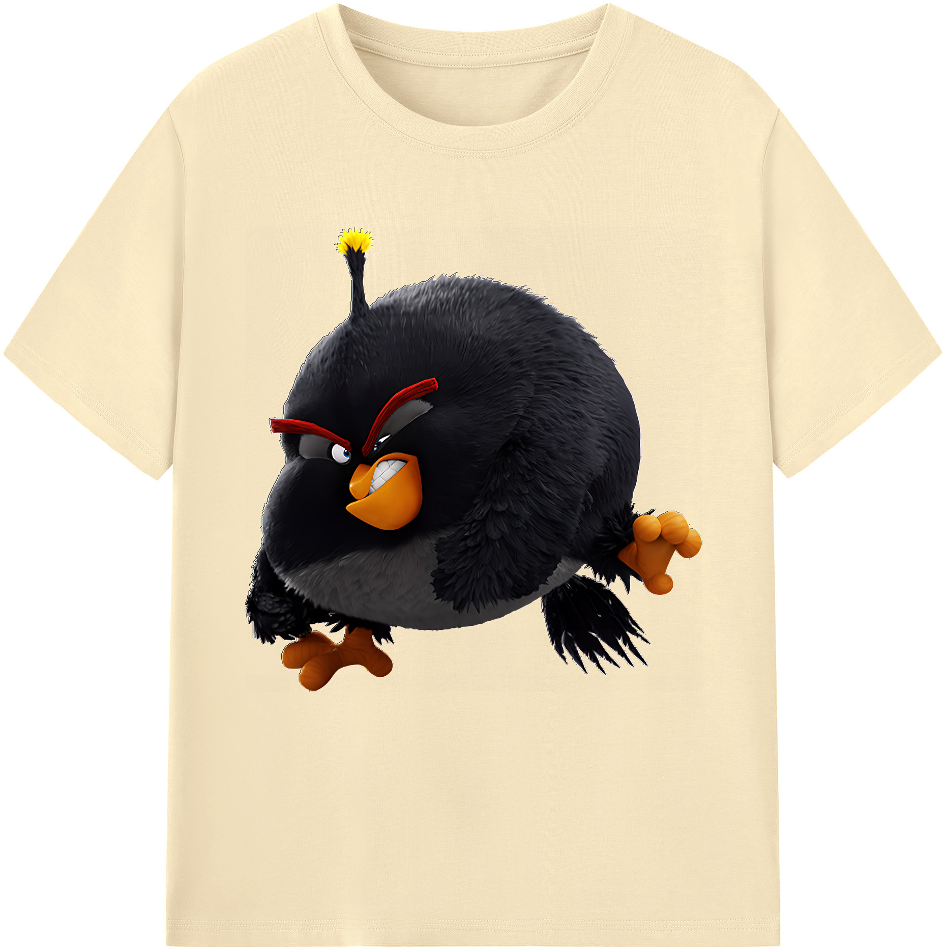 （画像用） Angry Birds アングリーバード 綿100％半袖Tシャツ（フロントプリント）