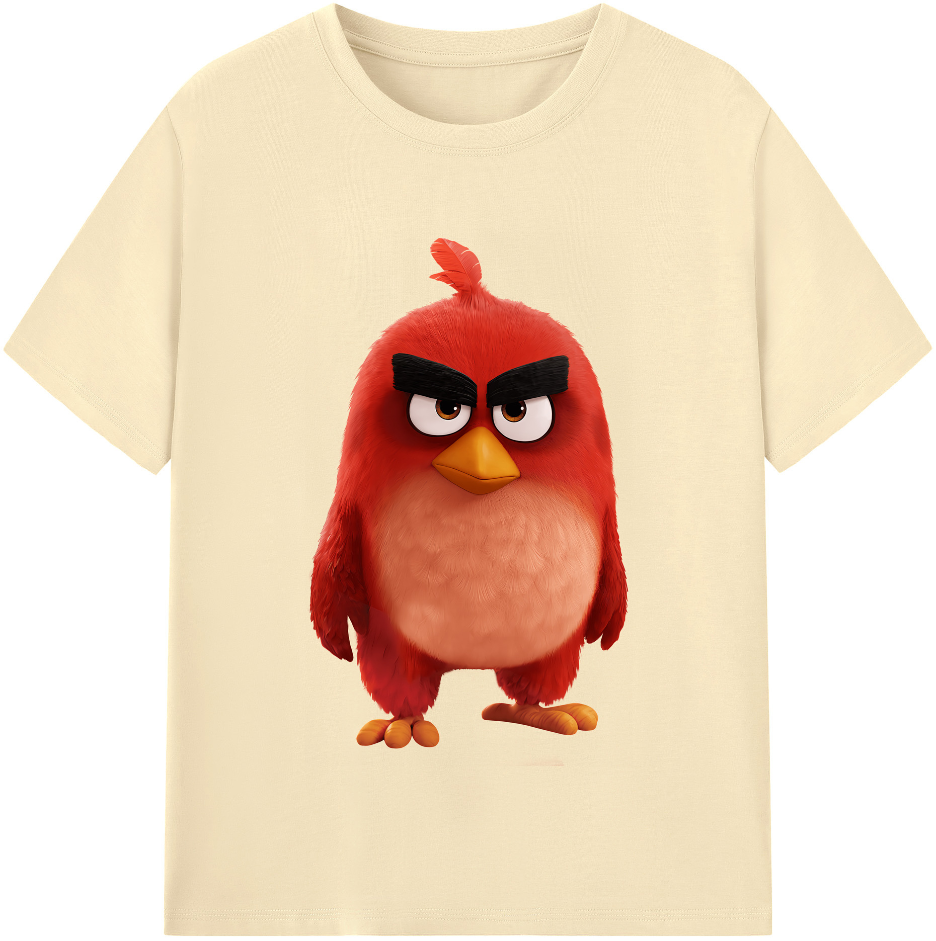 （画像用） Angry Birds アングリーバード 綿100％半袖Tシャツ（フロントプリント）