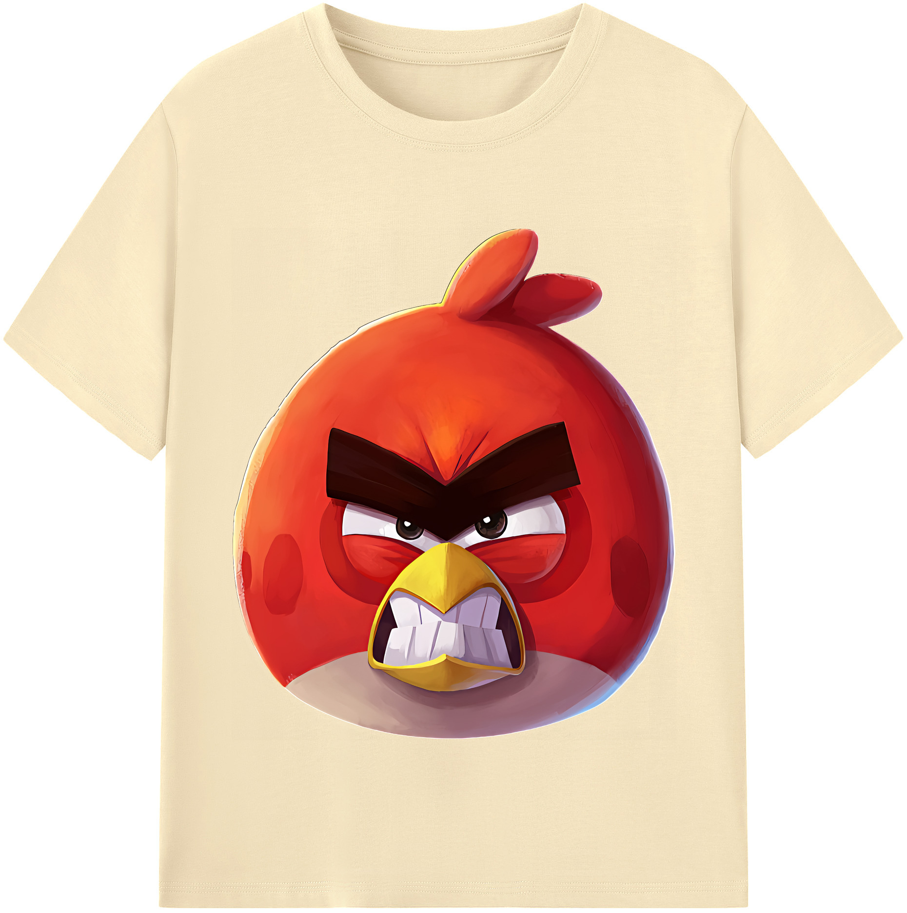 （画像用） Angry Birds アングリーバード 綿100％半袖Tシャツ（フロントプリント）