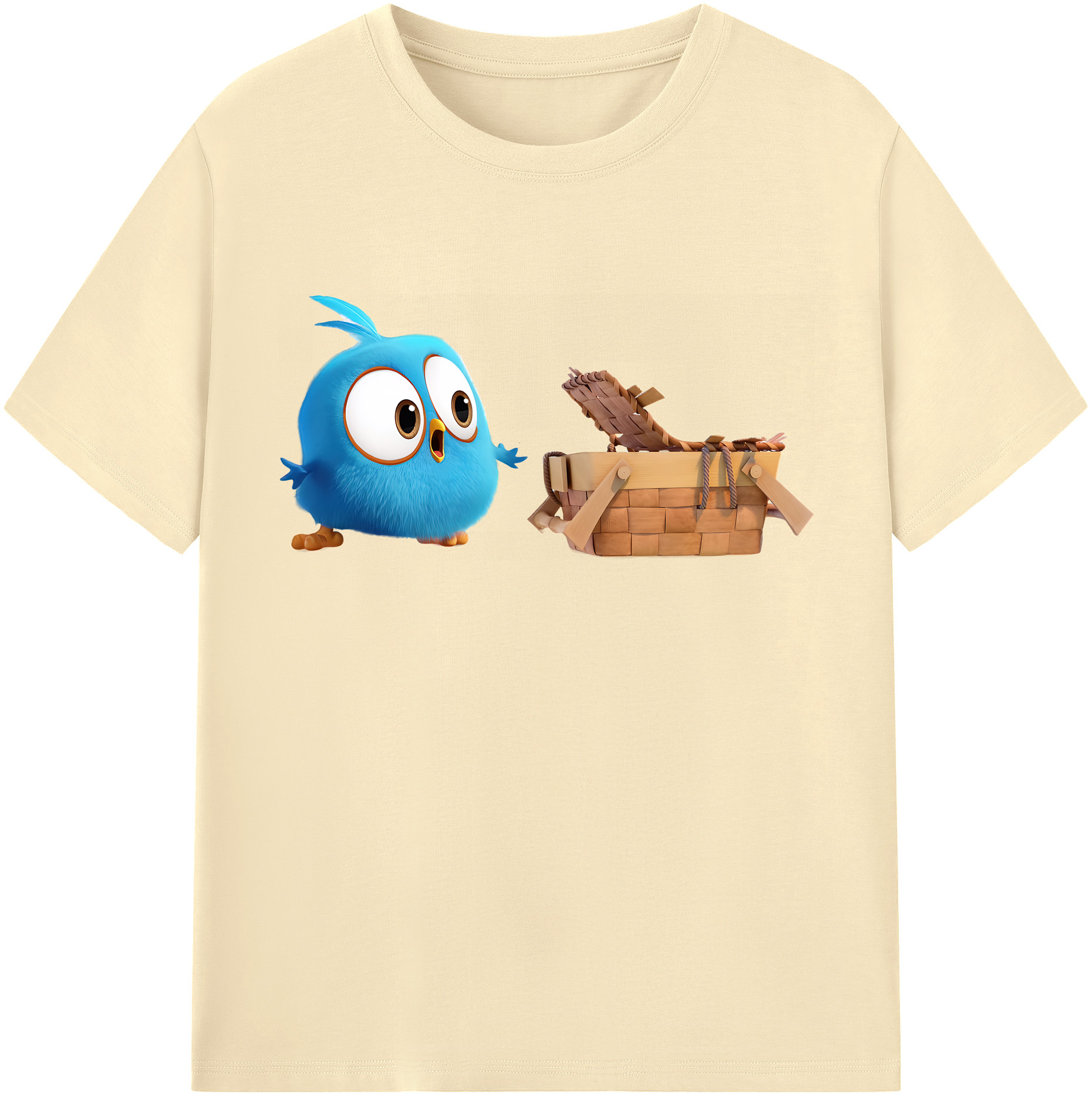 （画像用） Angry Birds アングリーバード 綿100％半袖Tシャツ（フロントプリント）