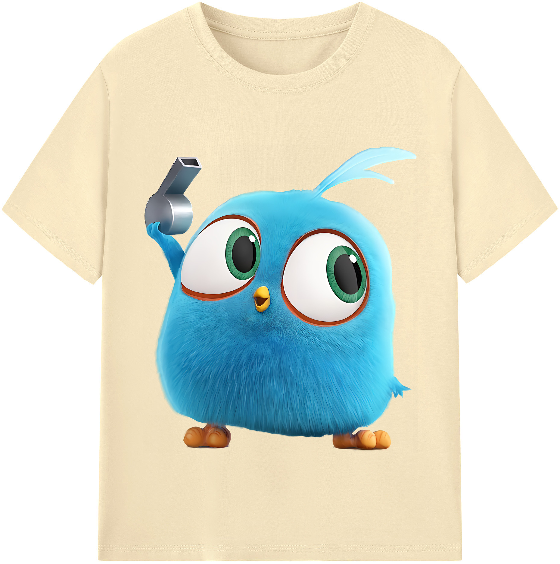 （画像用） Angry Birds アングリーバード 綿100％半袖Tシャツ（フロントプリント）