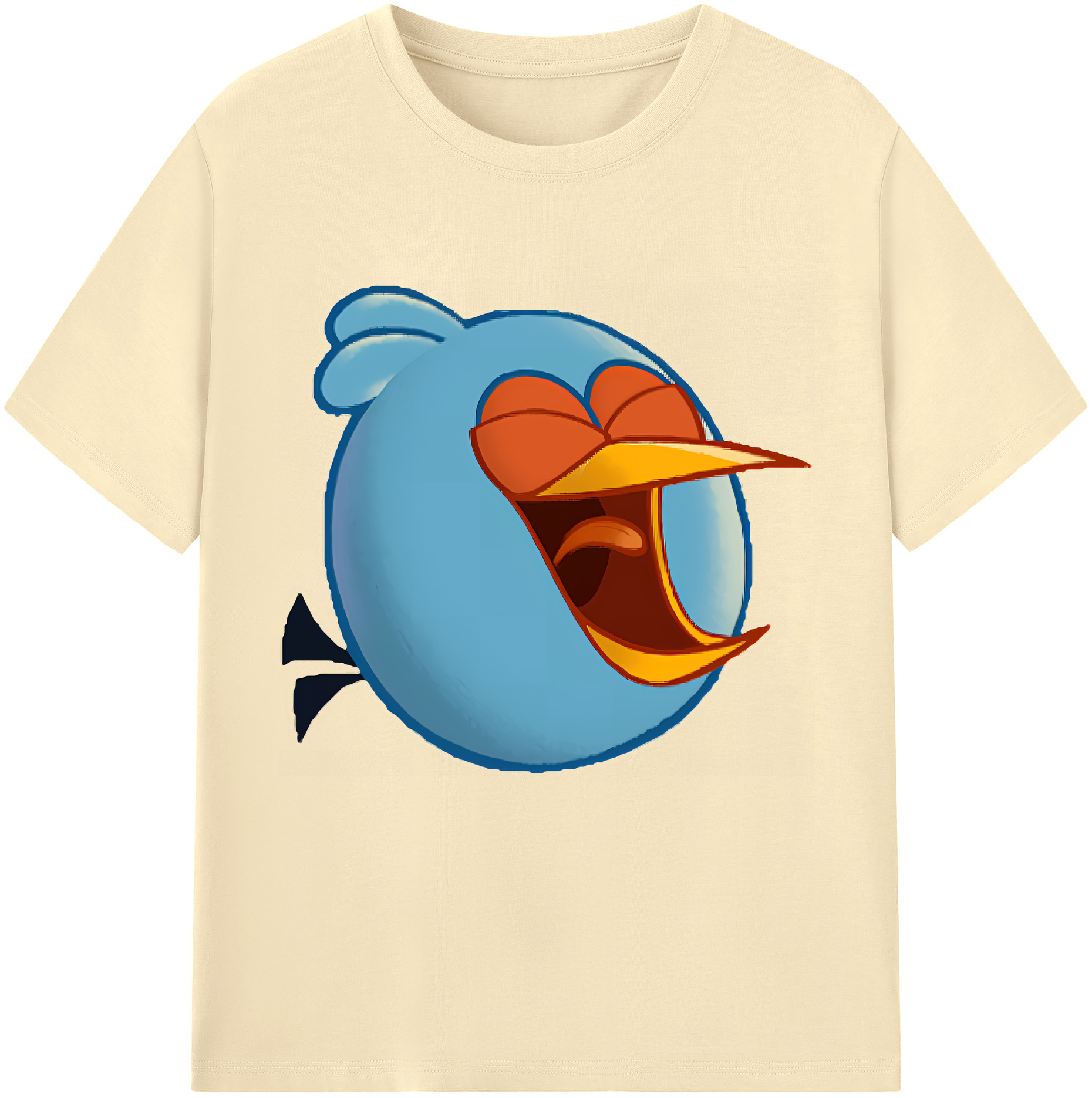 （画像用） Angry Birds アングリーバード 綿100％半袖Tシャツ（フロントプリント）