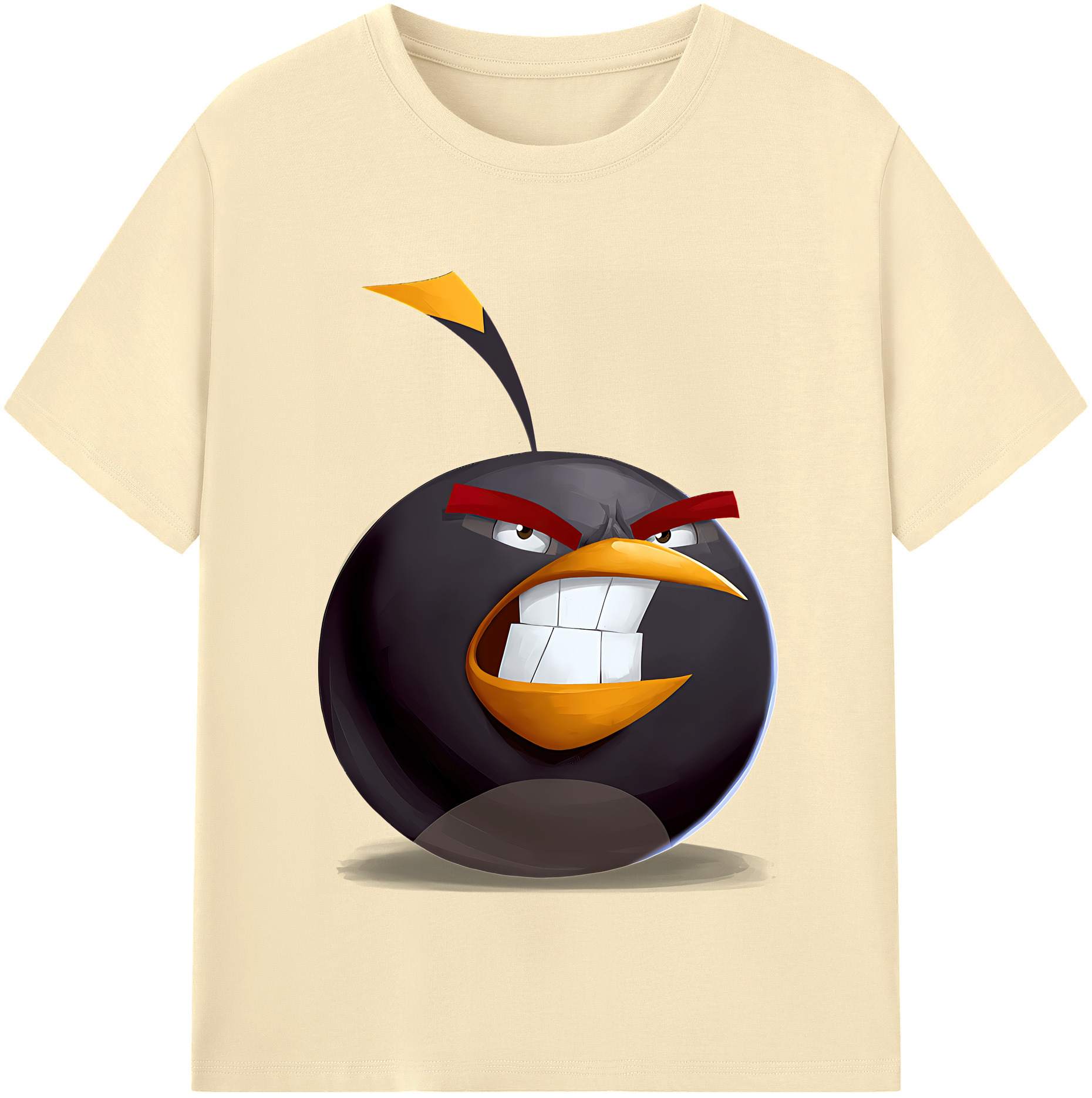 （画像用） Angry Birds アングリーバード 綿100％半袖Tシャツ（フロントプリント）