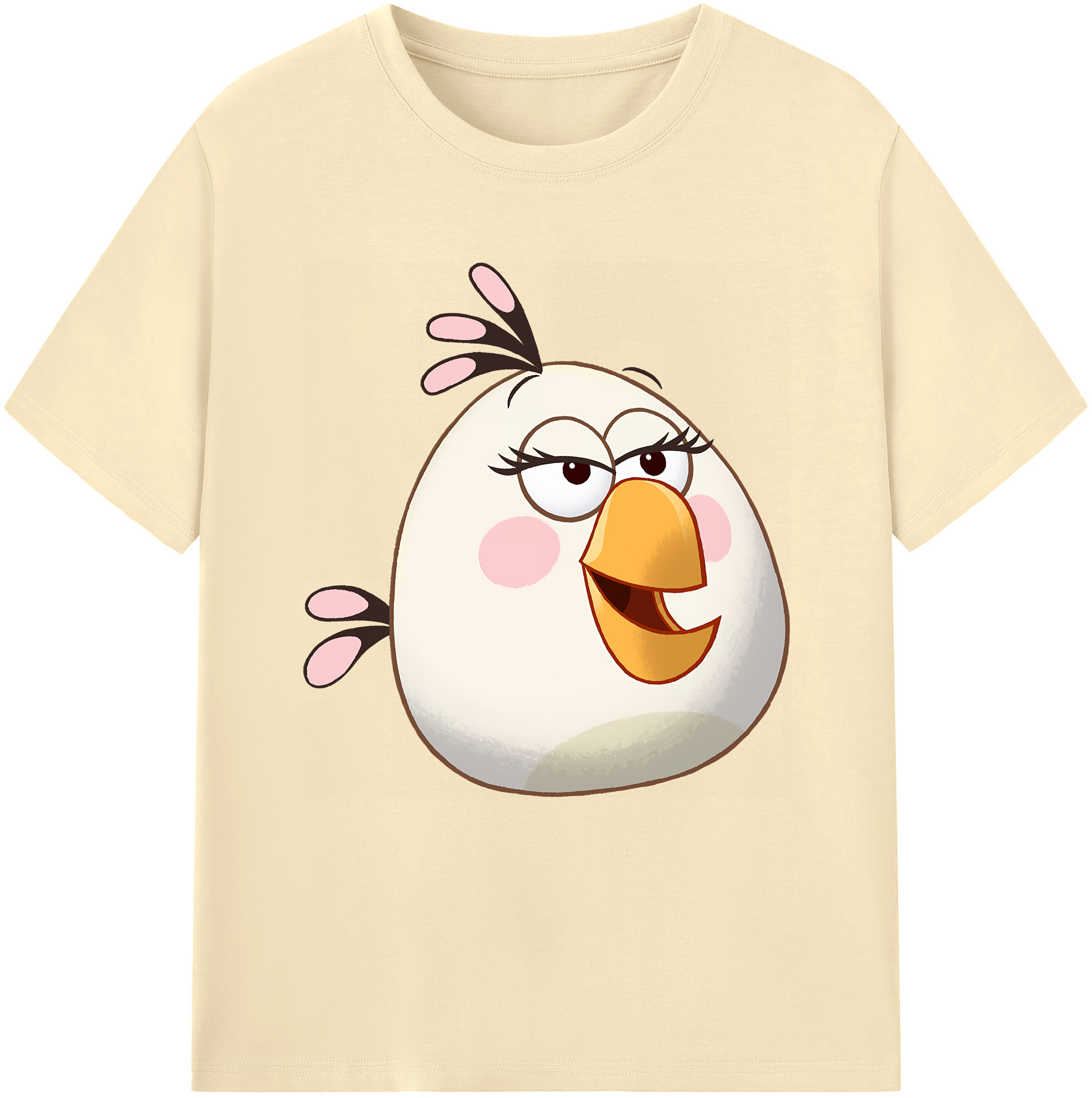 （画像用） Angry Birds アングリーバード 綿100％半袖Tシャツ（フロントプリント）