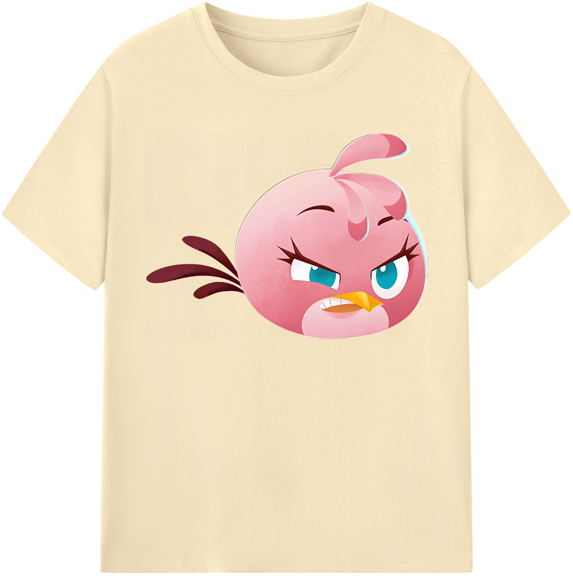 （画像用） Angry Birds アングリーバード 綿100％半袖Tシャツ（フロントプリント）