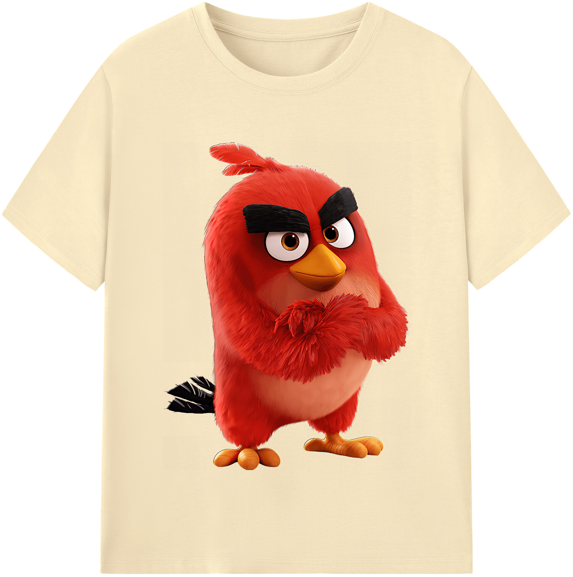 （画像用） Angry Birds アングリーバード 綿100％半袖Tシャツ（フロントプリント）