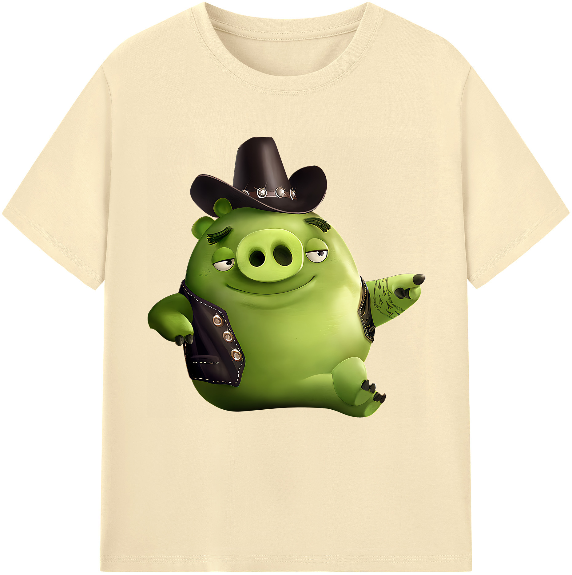 （画像用） Angry Birds アングリーバード 綿100％半袖Tシャツ（フロントプリント）